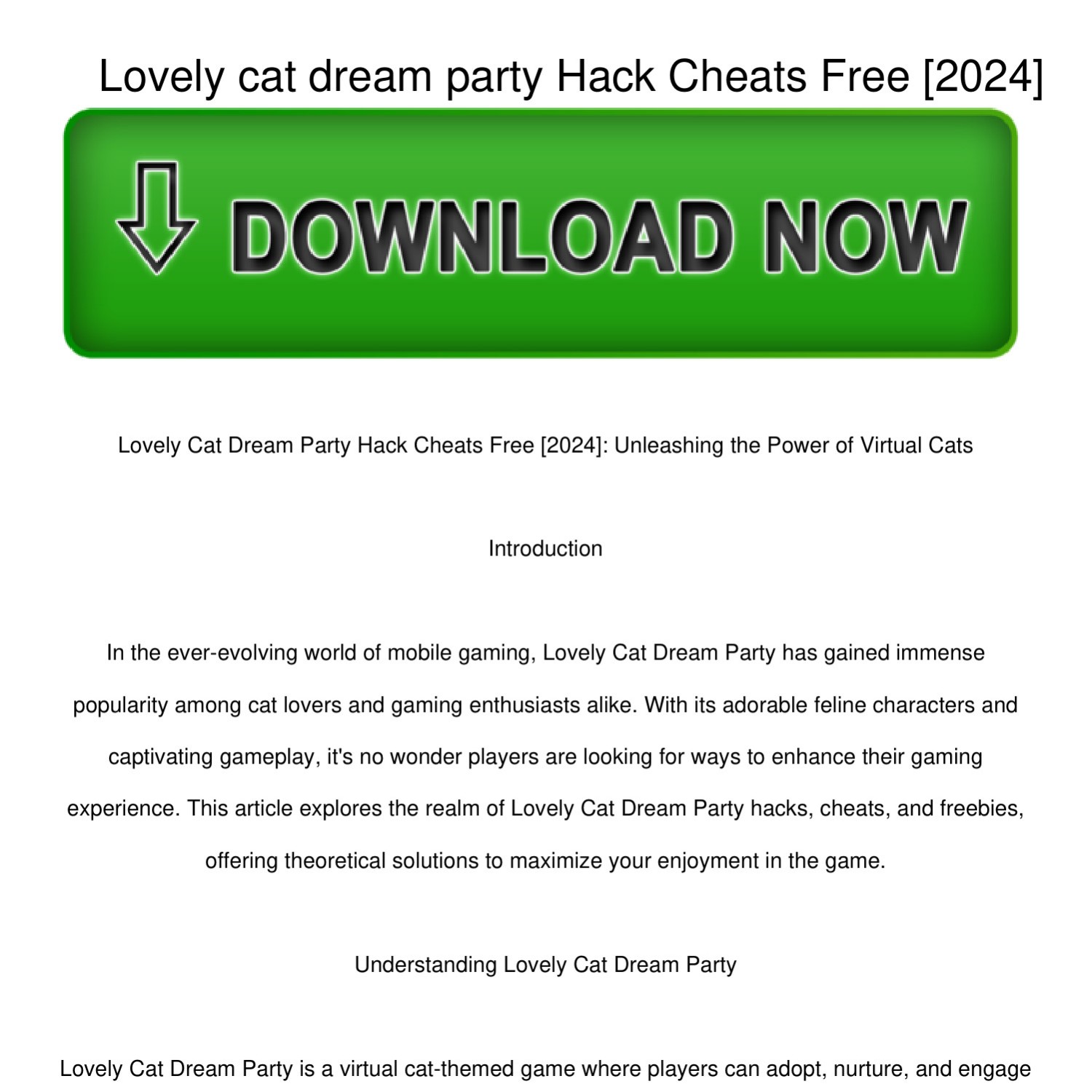 Lovely-cat-dream-party-Hack-Cheats-Free-[2024].pdf | DocDroid