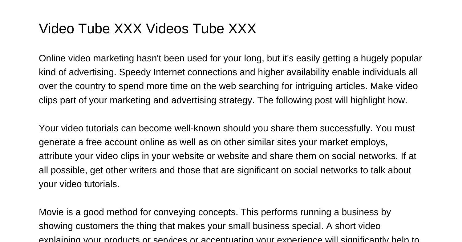 Video Tube XXX Videos Tube XXXednjx.pdf.pdf | DocDroid