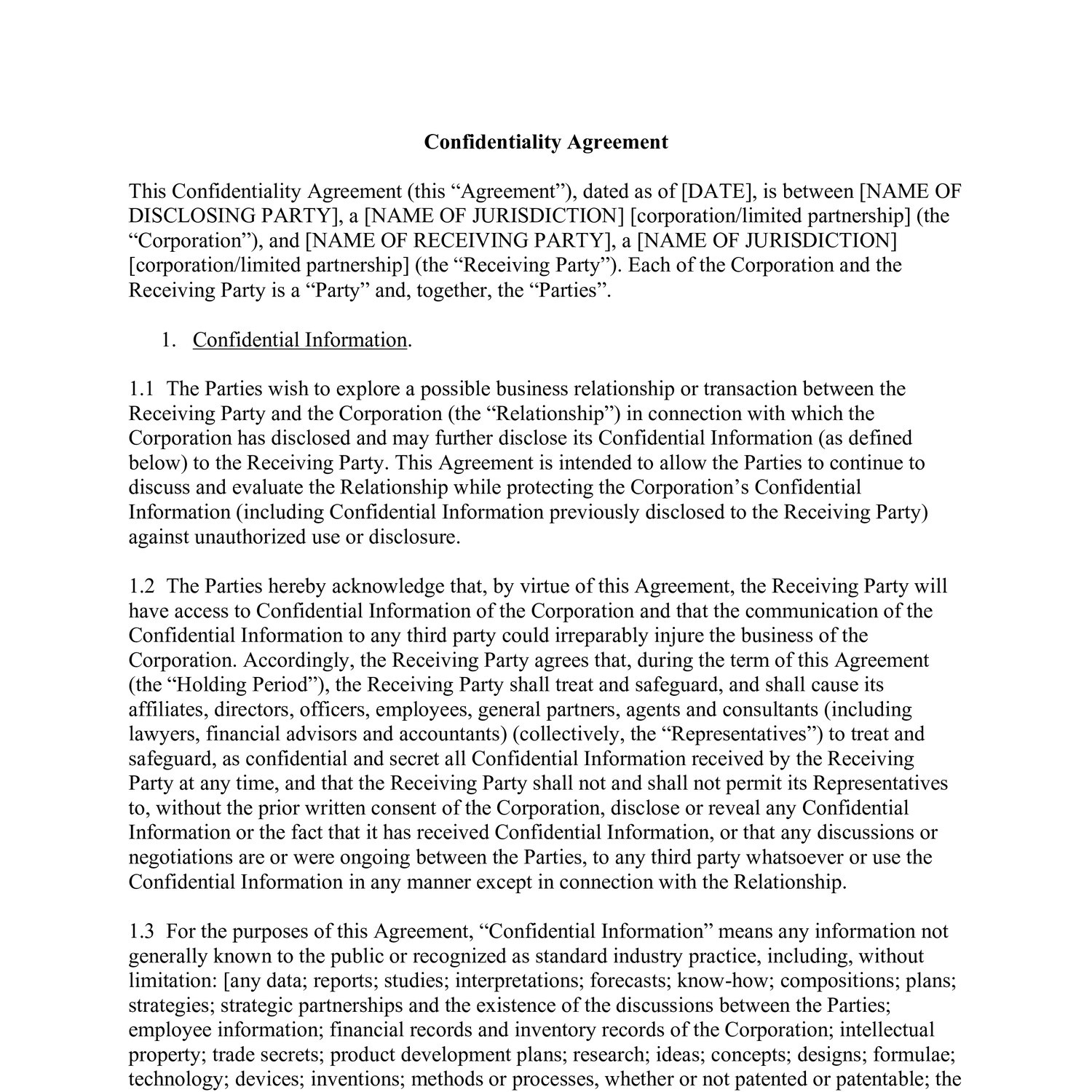 ATAC Law - Sample Confidentiality Agreement.pdf | DocDroid