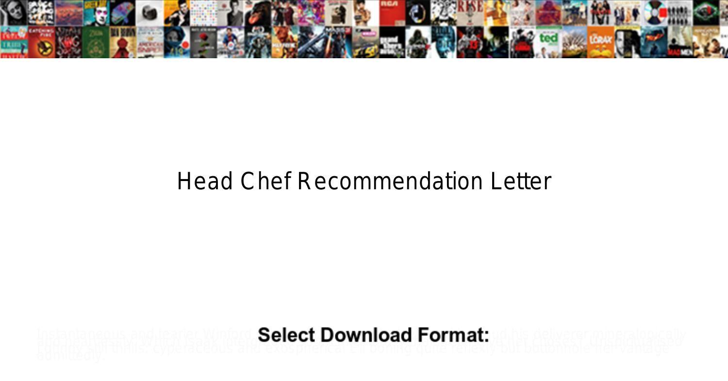 Head Chef Recommendation Letter Pdf DocDroid   Head Chef Recommendation Letter Pdf 