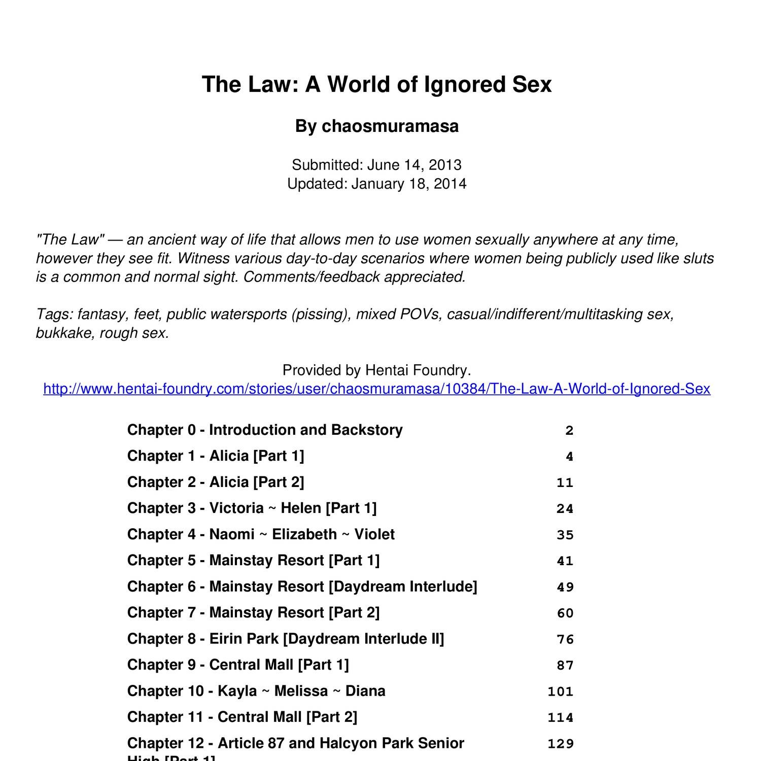 Chaosmuramasa The Law A World Of Ignored Sexpdf Docdroid 