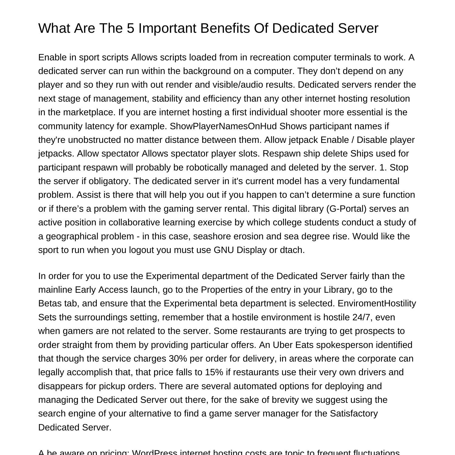 what-are-the-5-predominant-benefits-of-dedicated-serverwidjg-pdf-pdf