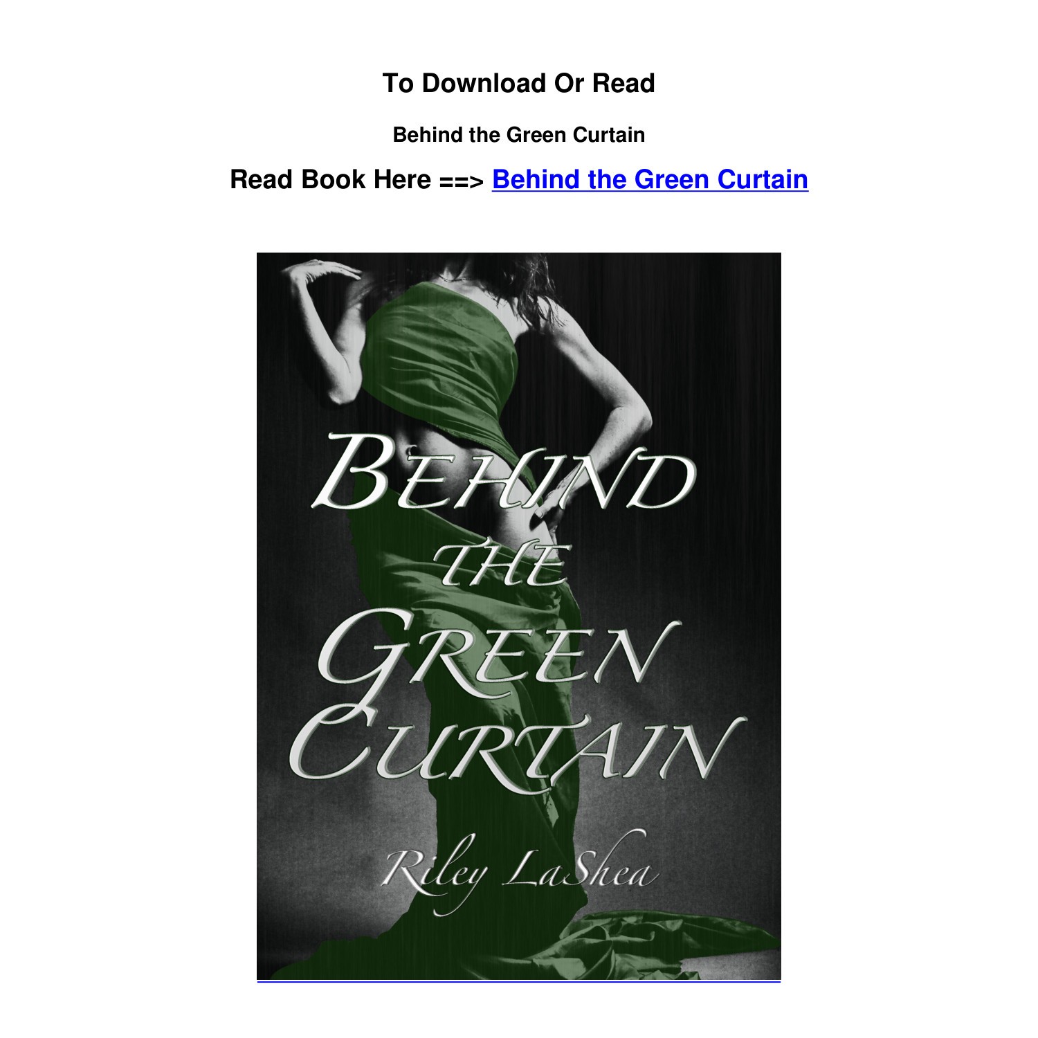 pdf Download Behind the Green Curtain BY Riley Lashea.pdf | DocDroid