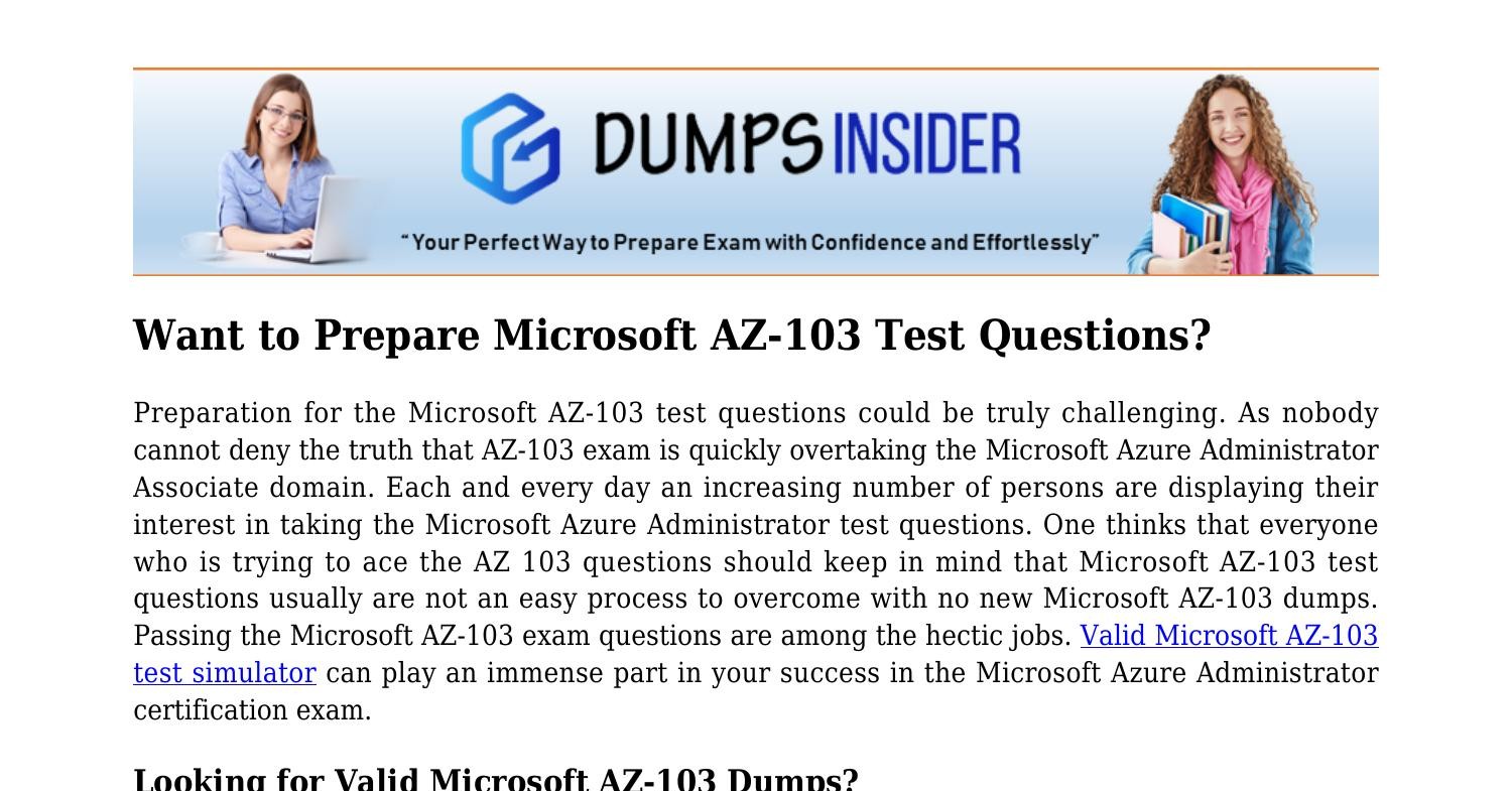 Use AZ-103 Test Simulator To Pass Exam Confidently.pdf | DocDroid