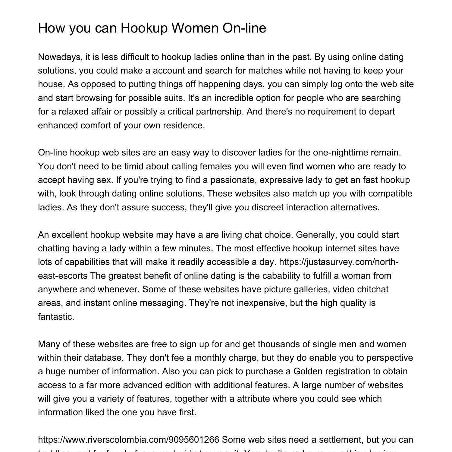 How you can Hookup Girls Onlinejyckm.pdf.pdf | DocDroid