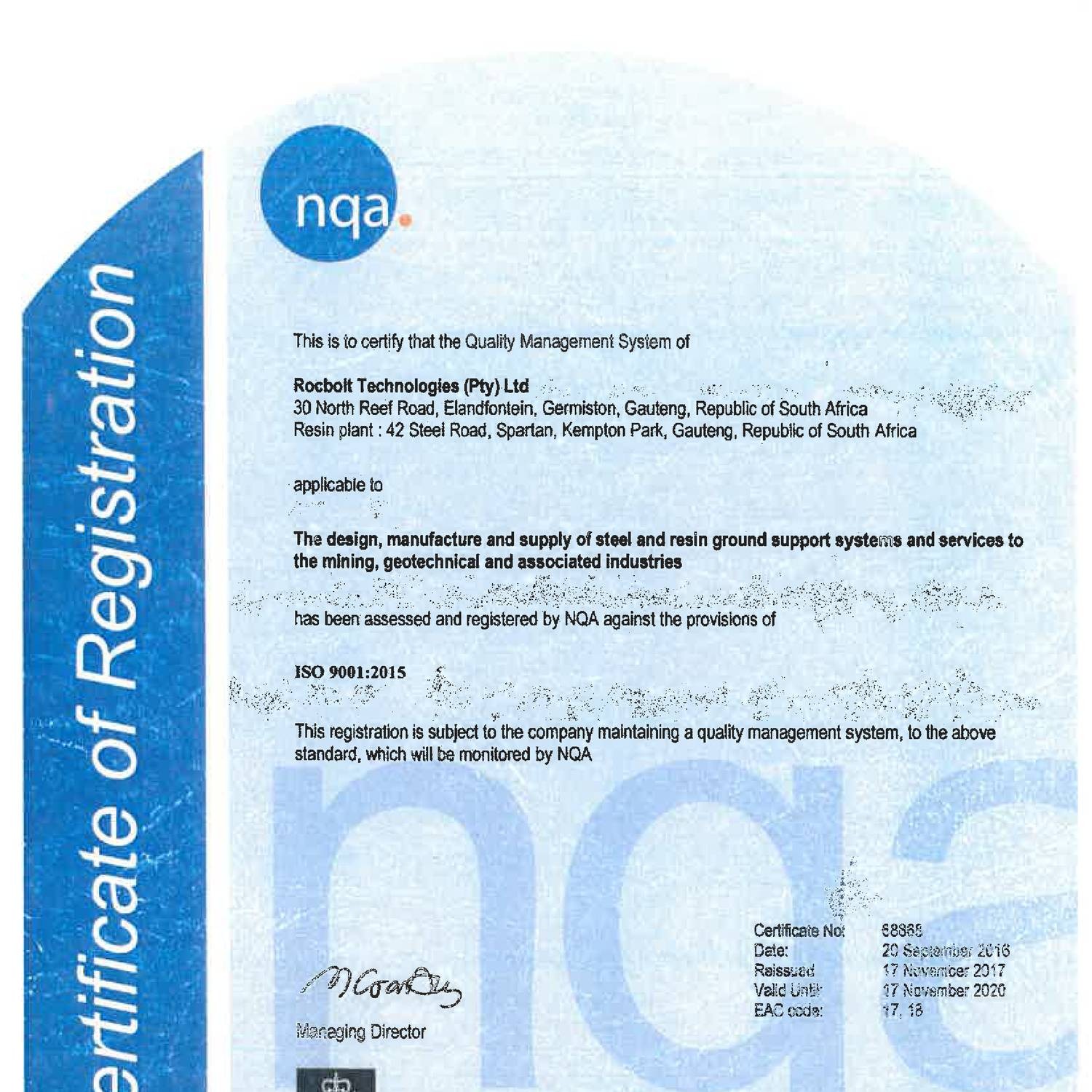 ISO 9001 2015 NQA Certificate.pdf | DocDroid