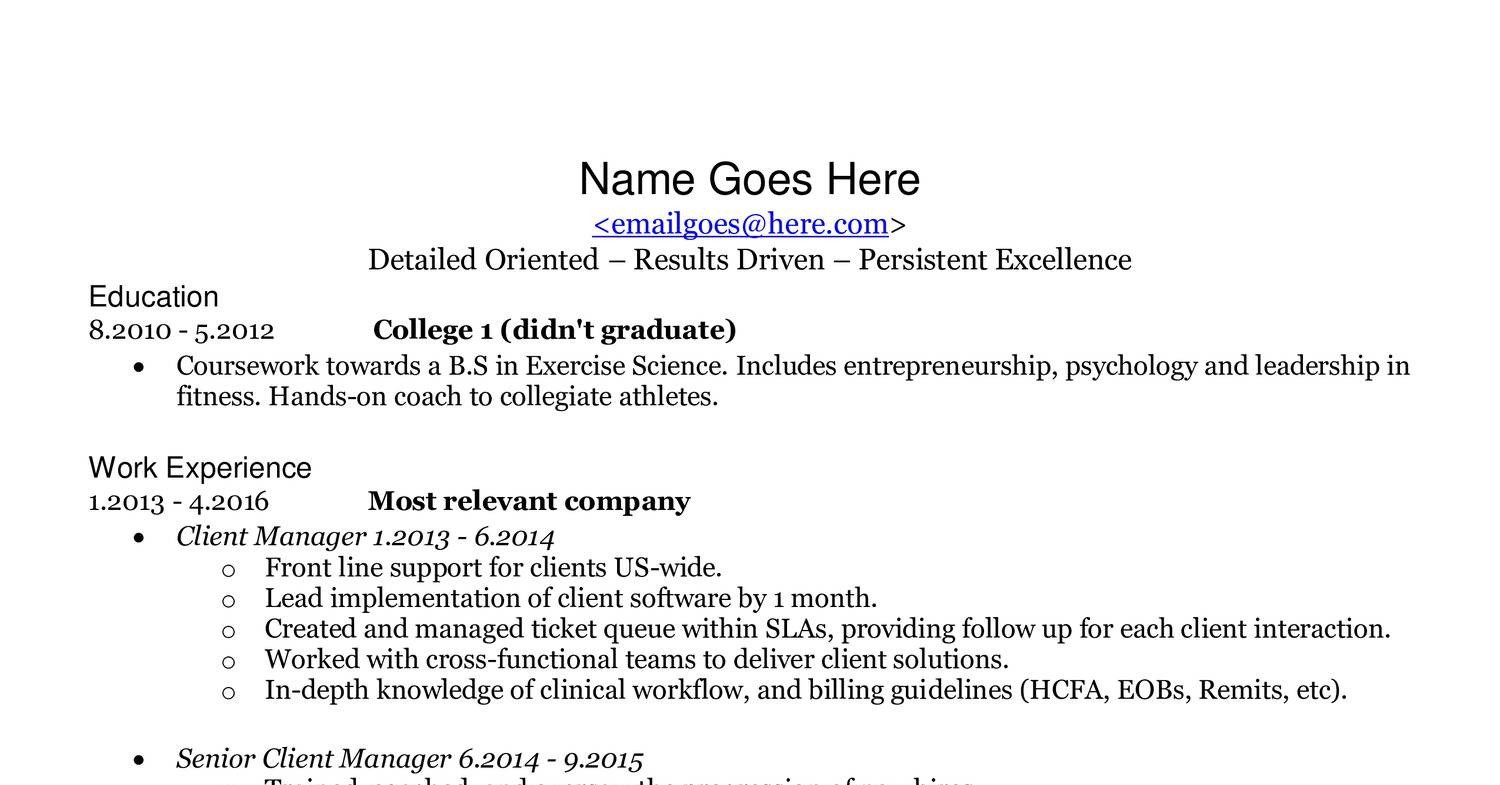 Resume B.pdf | DocDroid