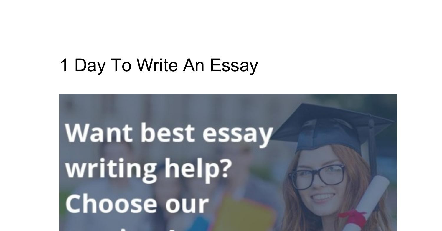 one day essay writing