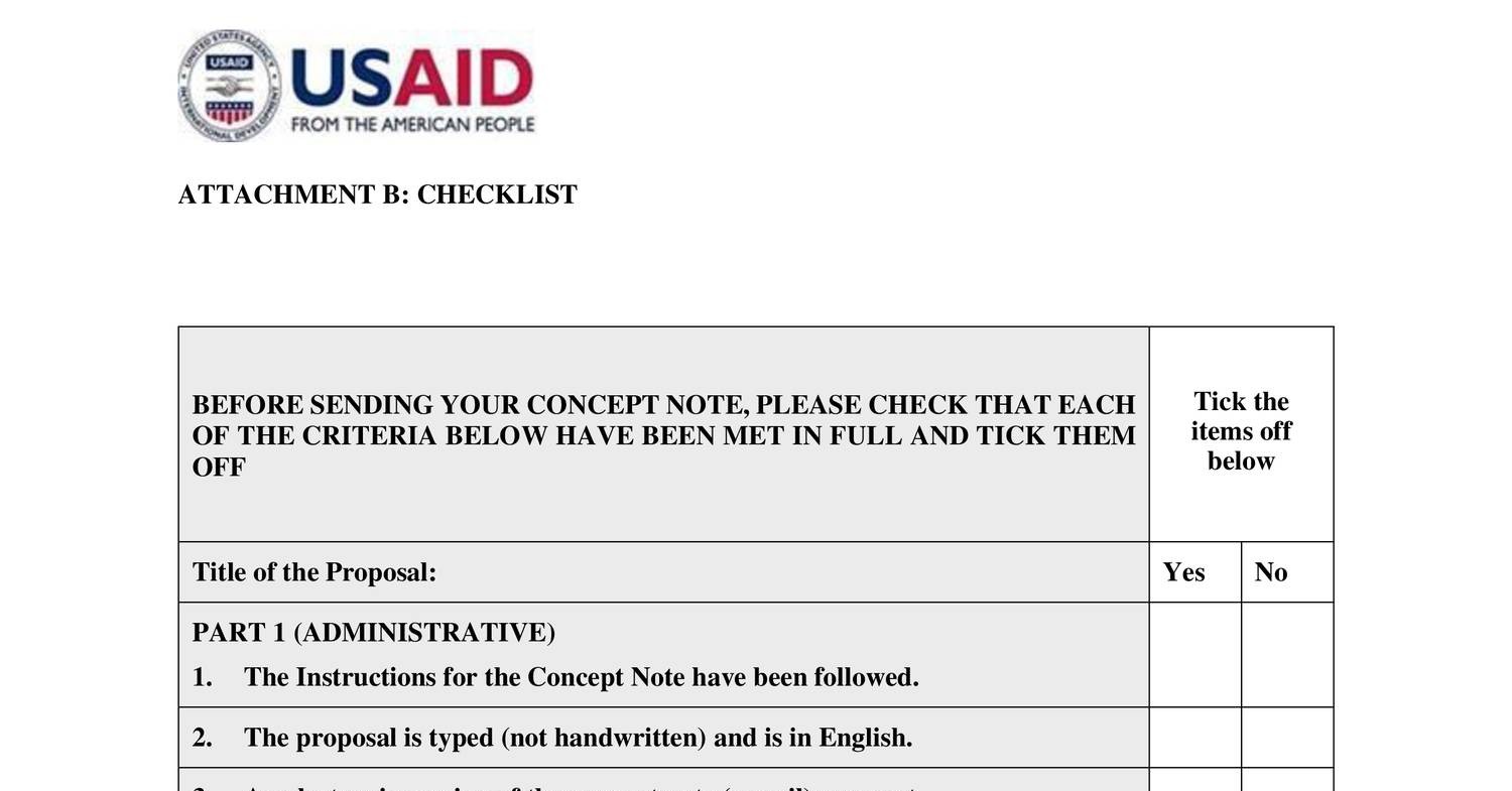 Attachment B - Checklist.docx | DocDroid