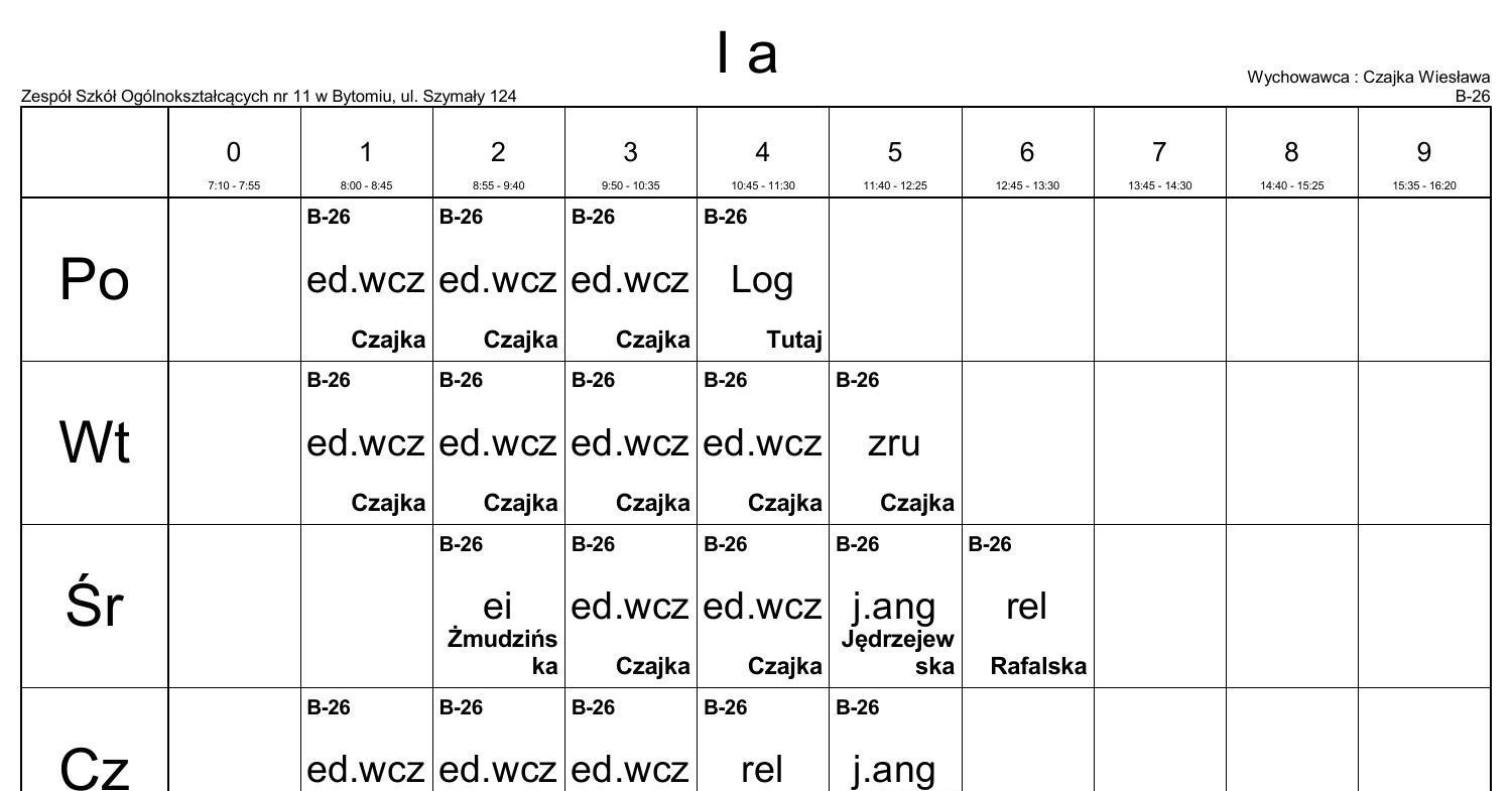 3 lo bydgoszcz plan lekcji