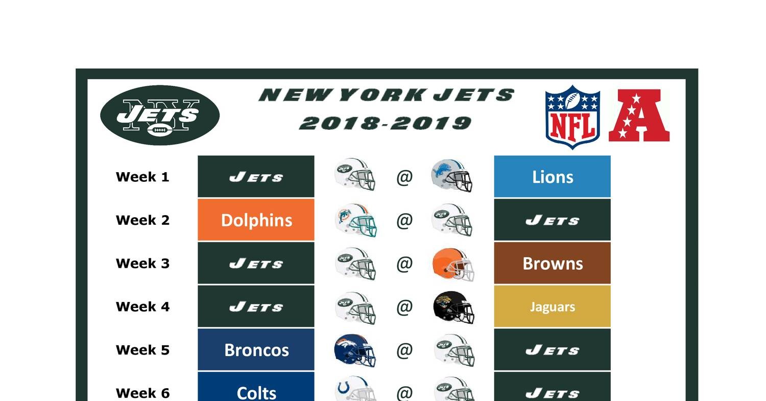 Jets 2025-2025 Schedule Images References :