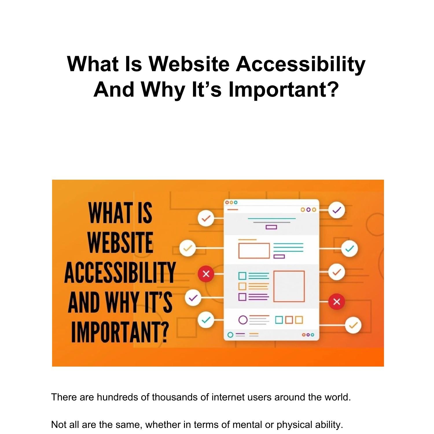 What Is Website Accessibility And Why It’s Important.pdf | DocDroid