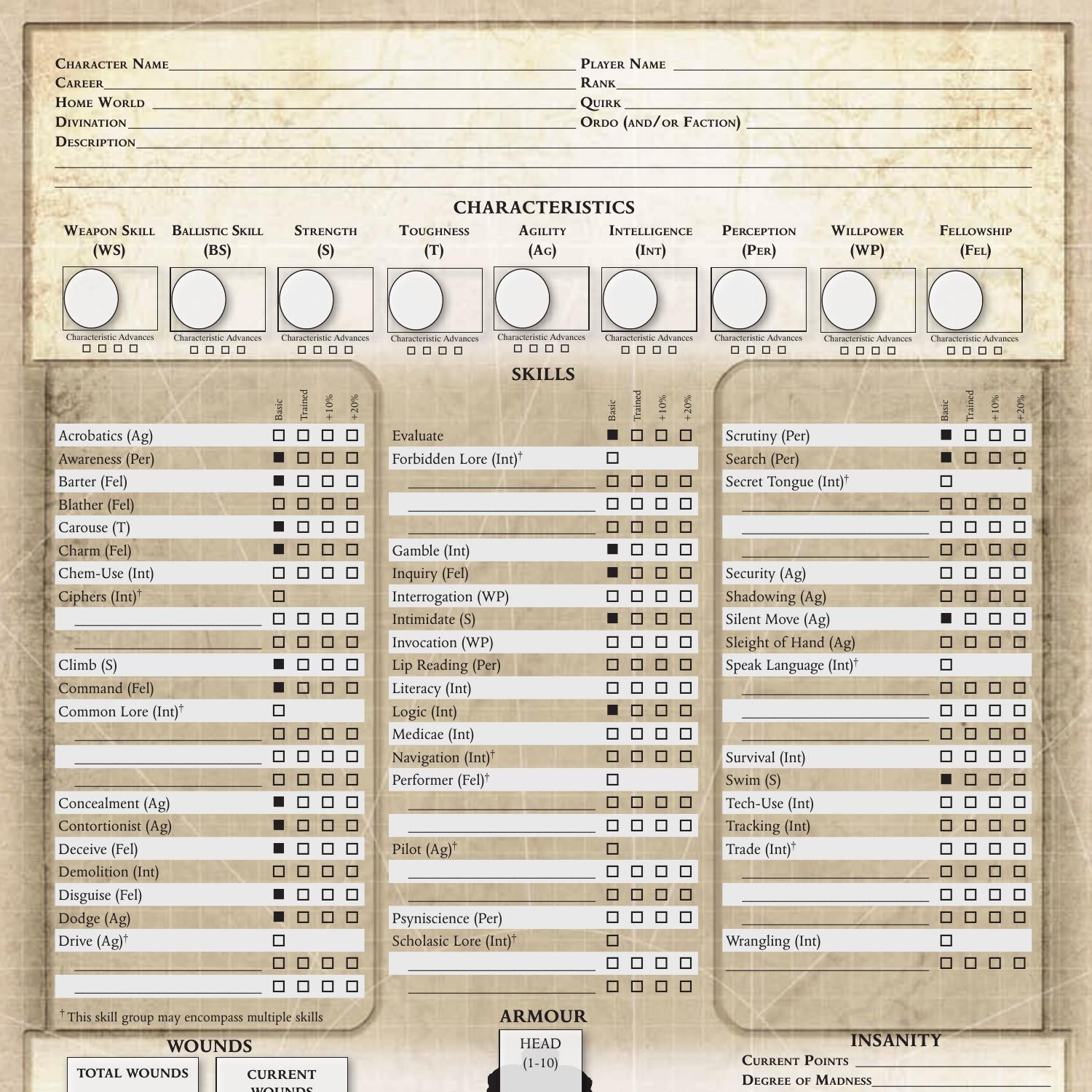 Remastered Character Sheet Pdf Docdroid - vrogue.co