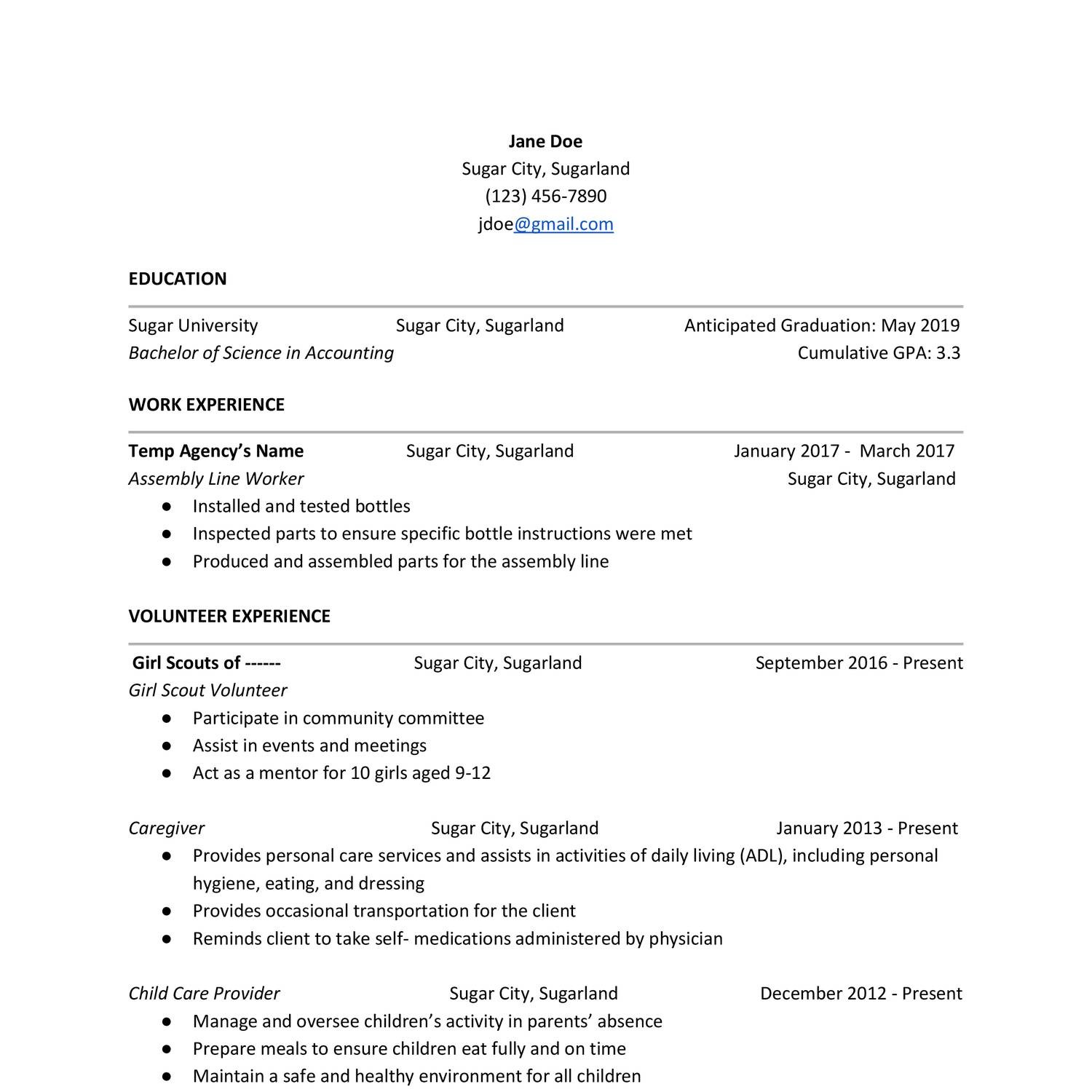 Fake resume.docx | DocDroid