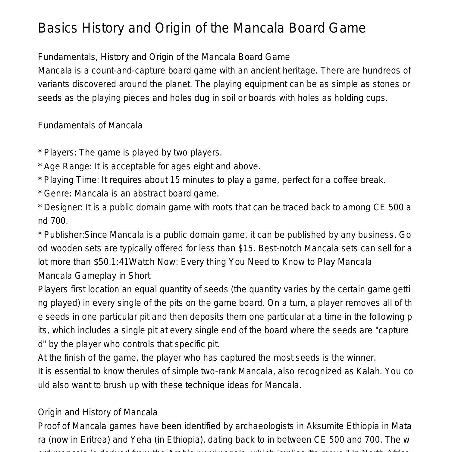 basics-history-and-origin-of-the-mancala-board-gamevsqah-pdf-pdf-docdroid