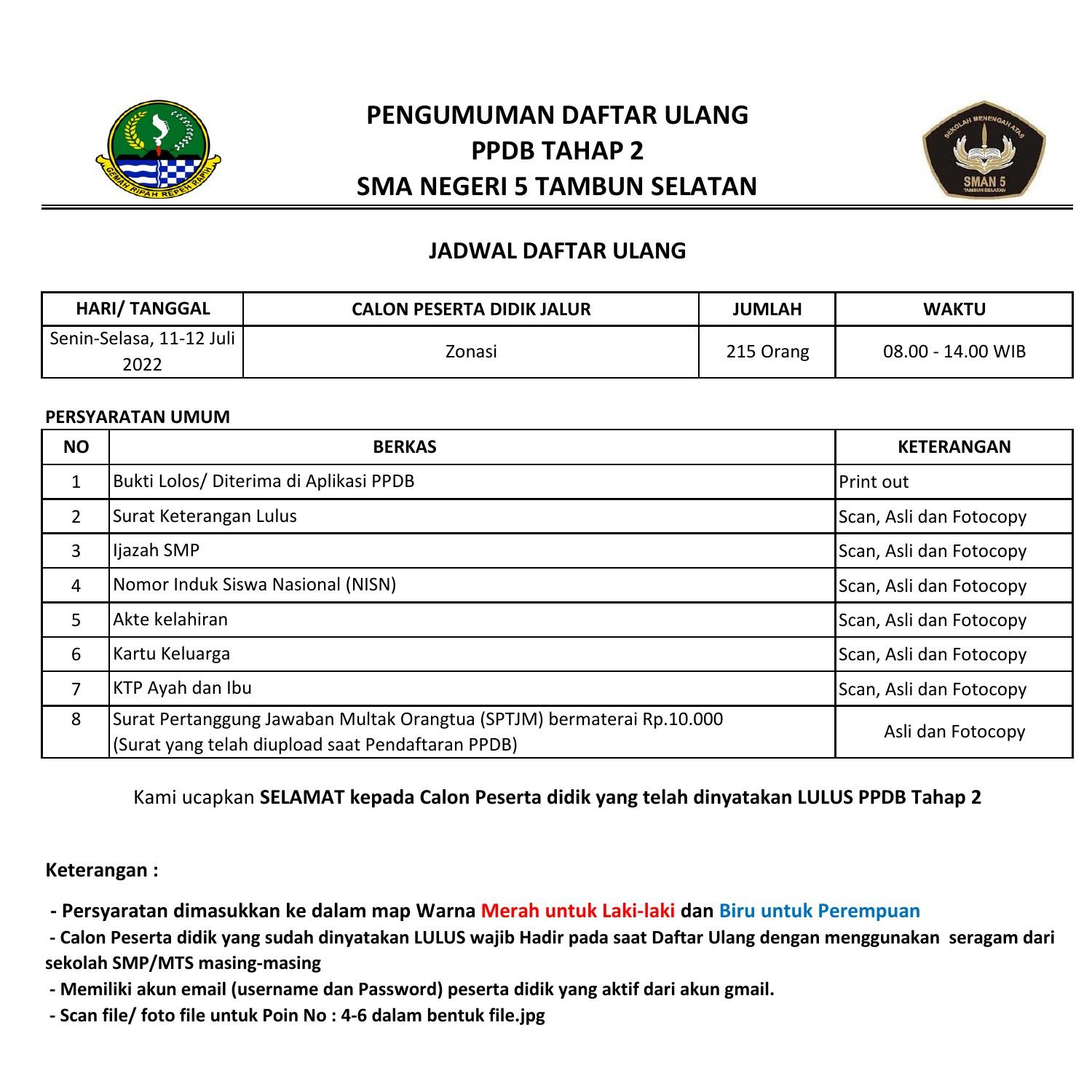 Pengumuman Daftar Ulang Tahap Pdf Docdroid