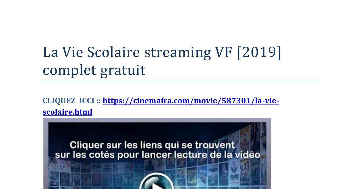 REGARDER La Vie Scolaire (2019) Film ~ Streaming VF En Vostfr.pdf