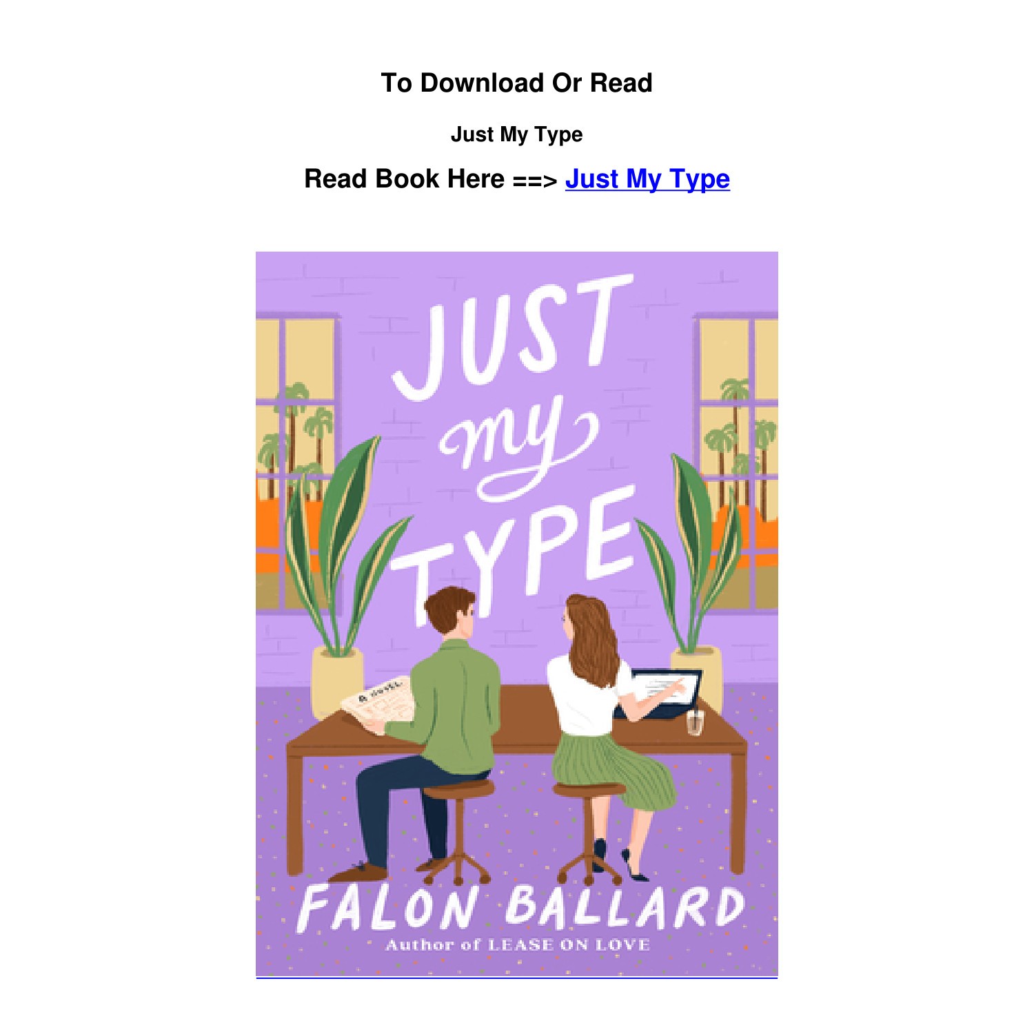 Pdf Download Just My Type By Falon Ballard Pdf Docdroid