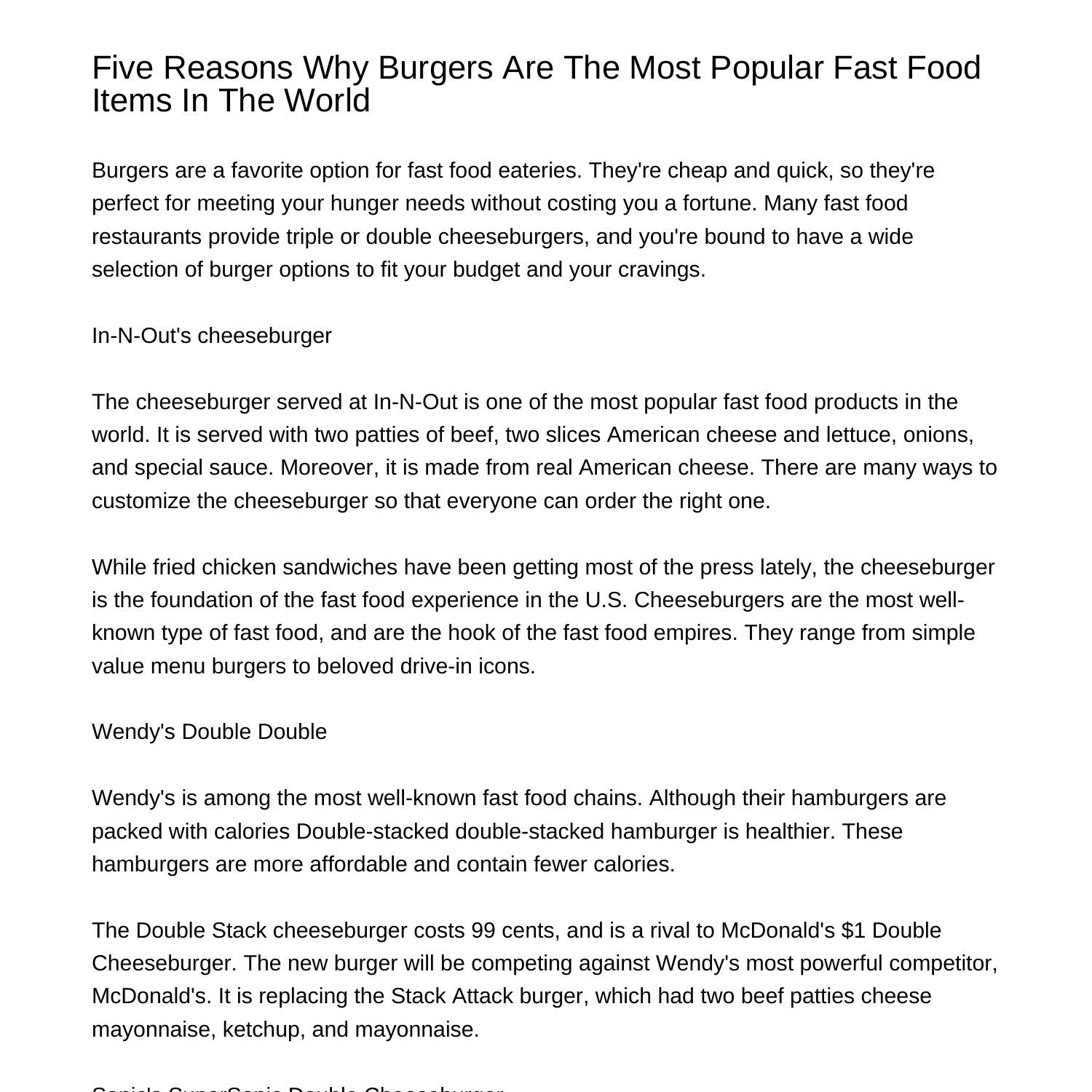 five-reasons-burgers-are-the-most-popular-fast-food-items-in-the