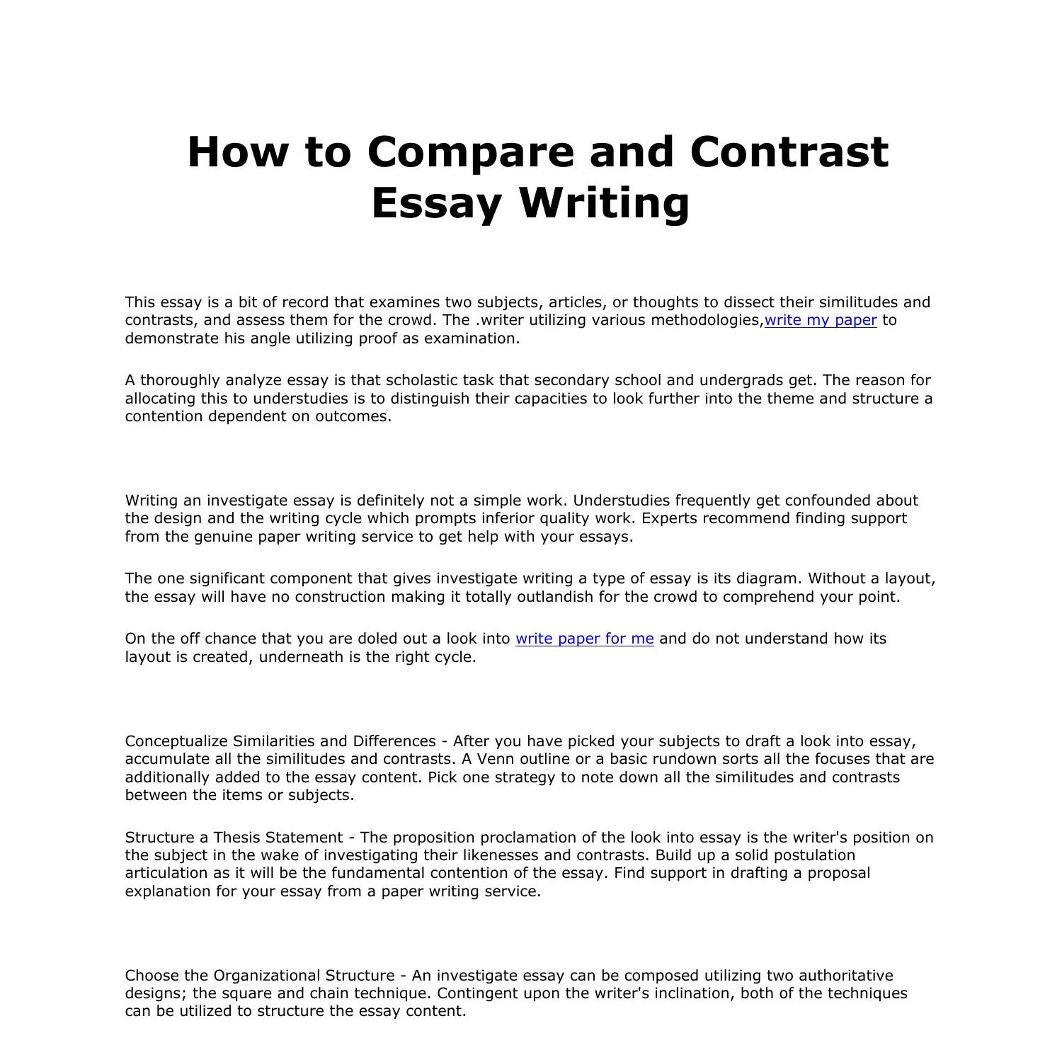 How to Compare and Contrast Essay Writing.docx | DocDroid