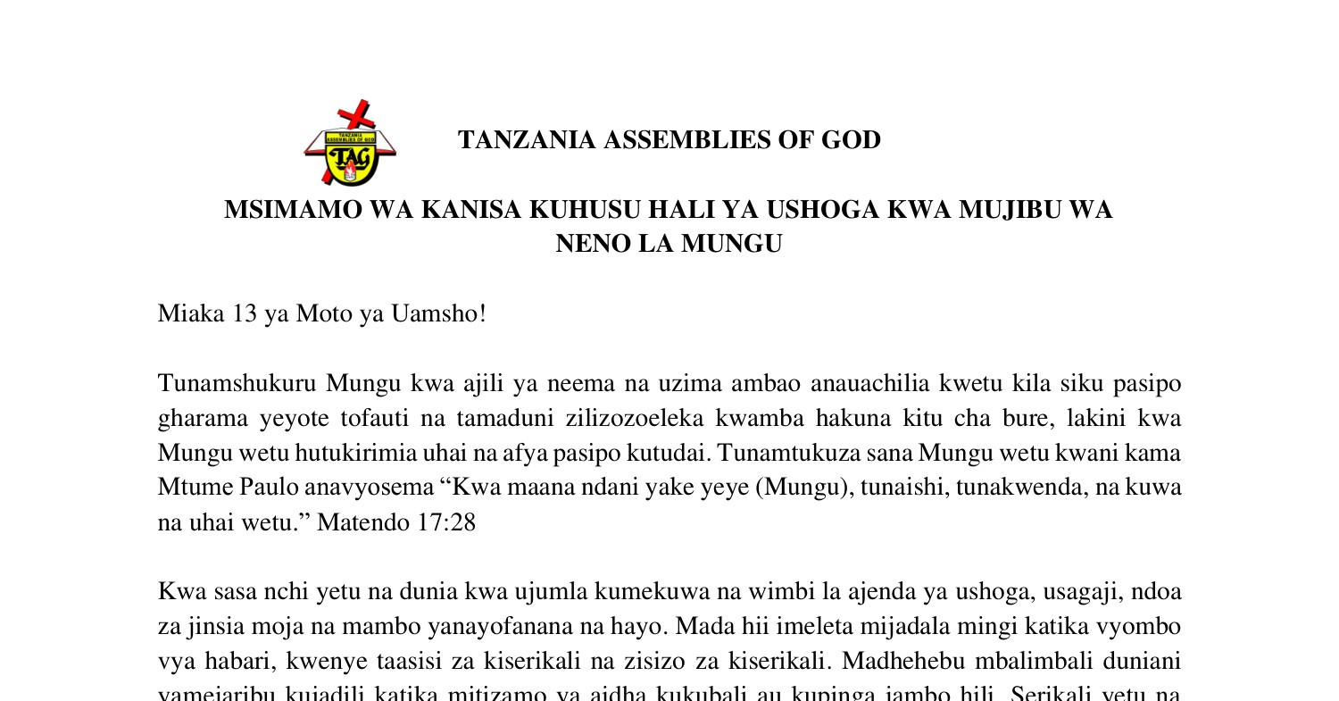 Tamko Kuhusu Ushoga.pdf | DocDroid