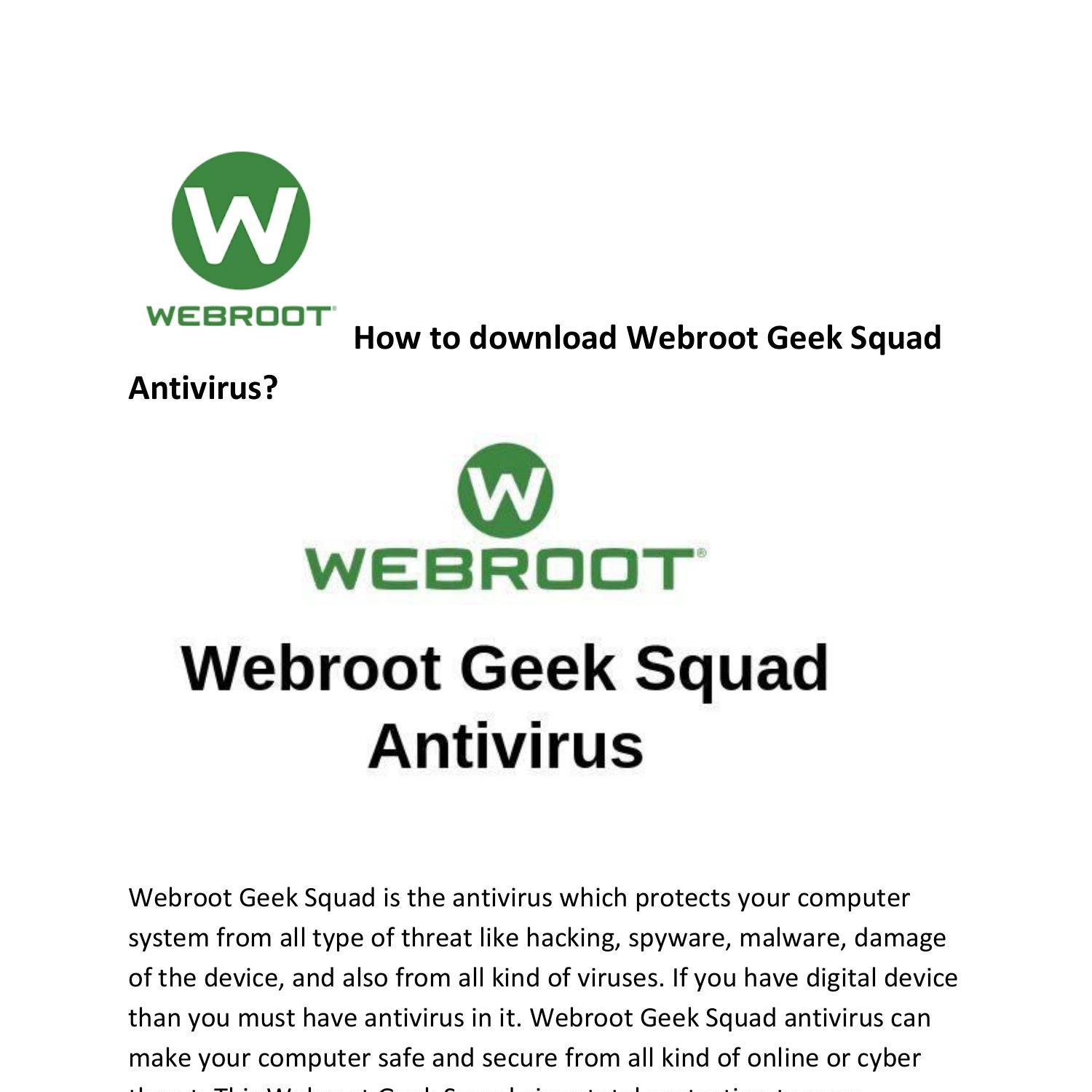 geek squad webroot account
