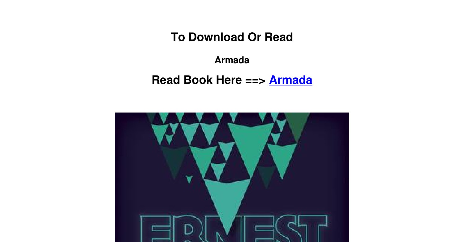 download epub Armada By Ernest Cline.pdf DocDroid