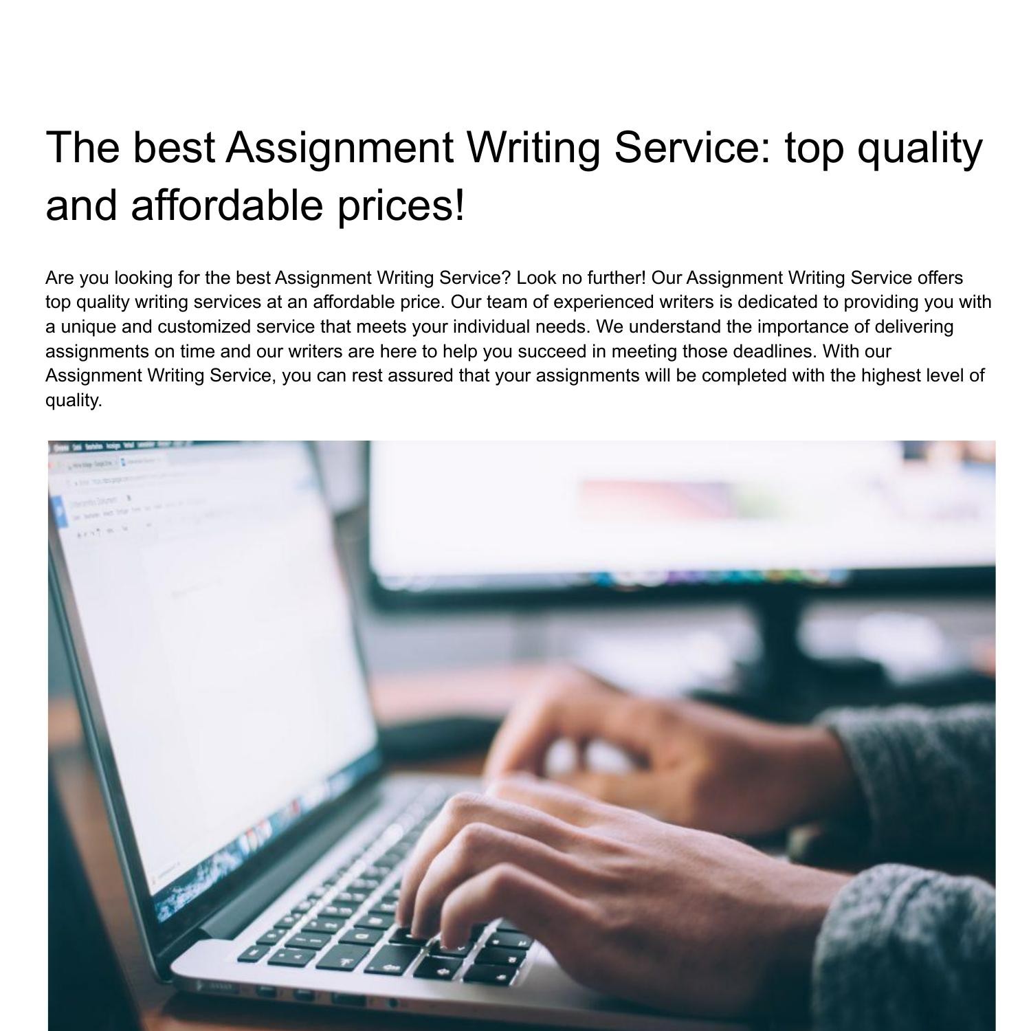 assignment writing price per page