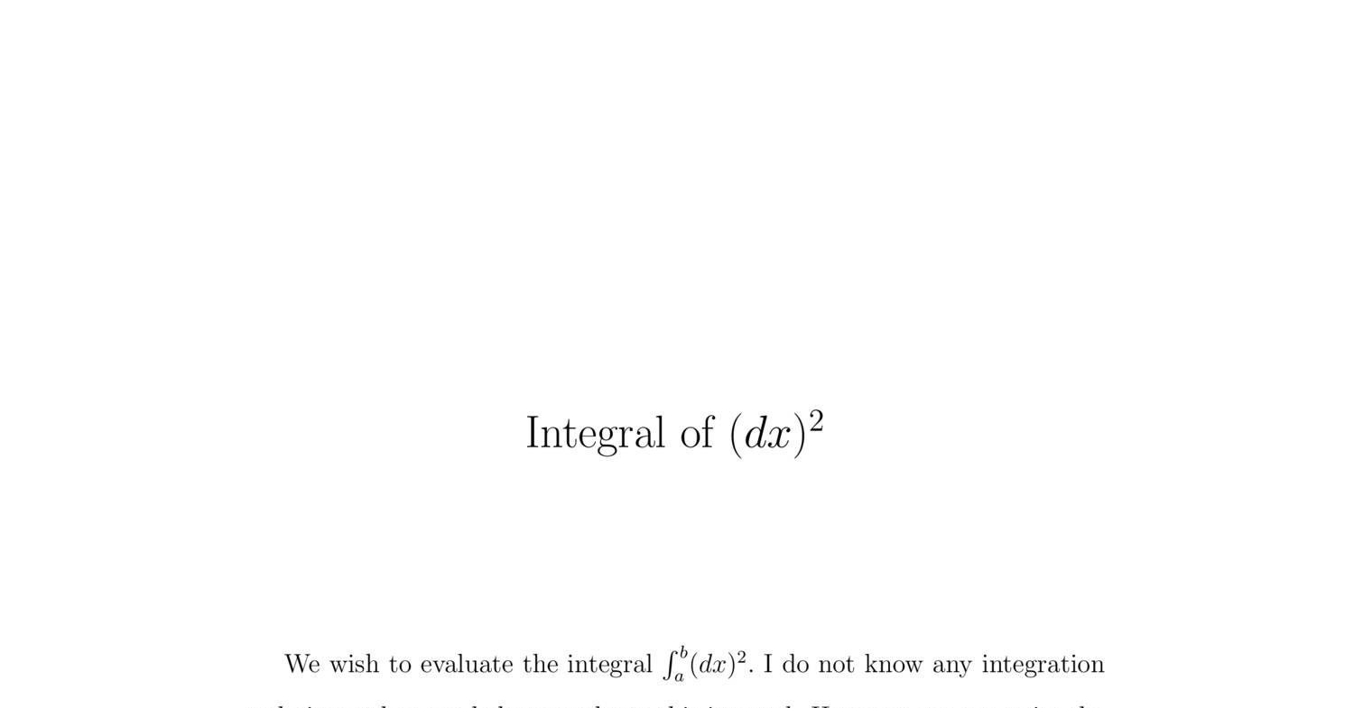 integration of dx √ x2 a2