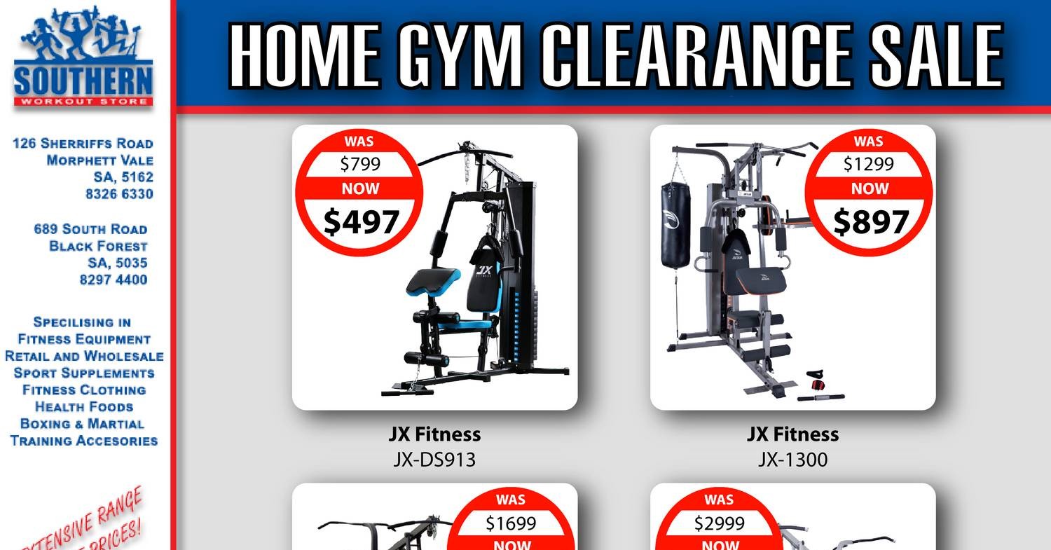 Southern Workout Store Home Gym Clearance Sale.pdf