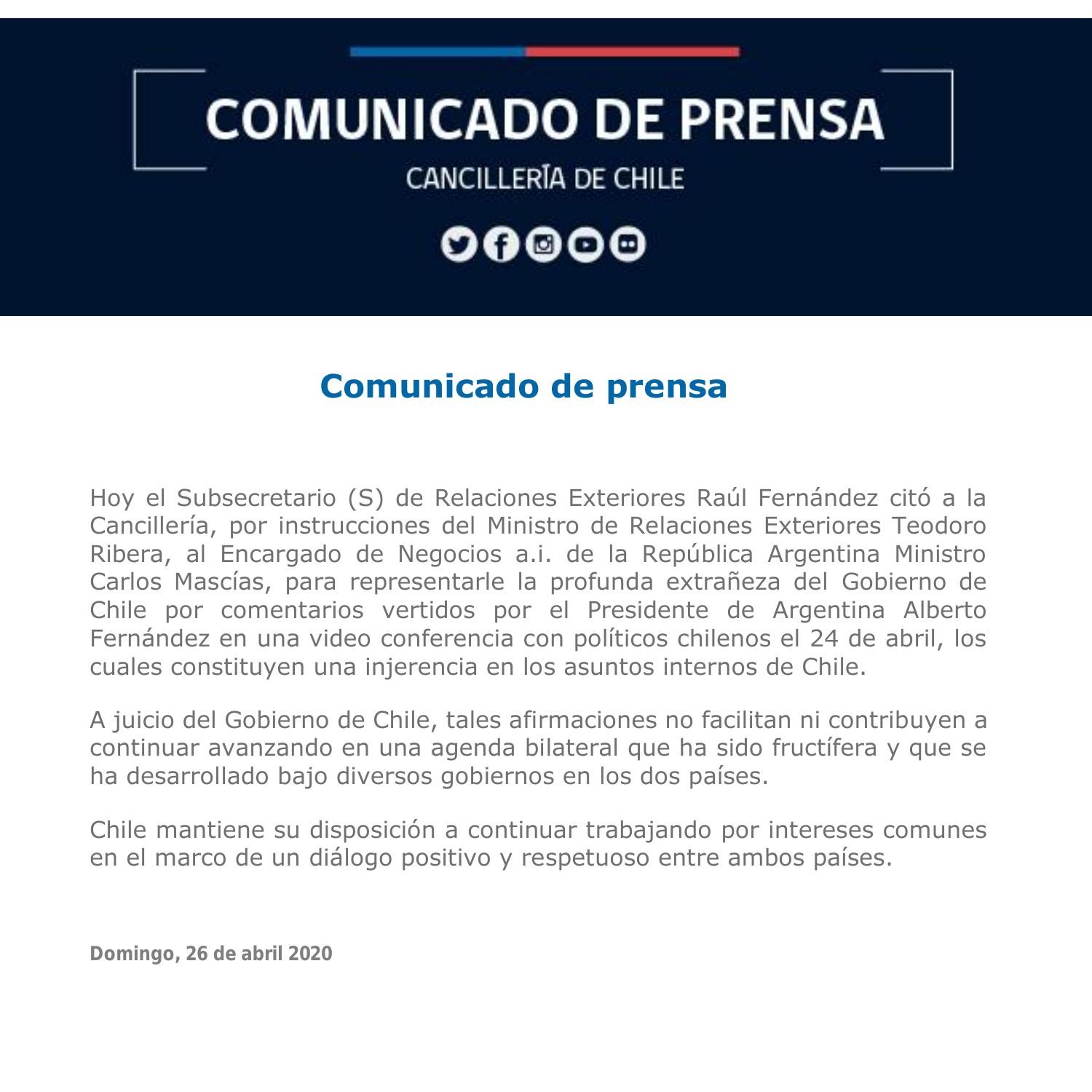 Comunicado De Prensa 26 04 Pdf Docdroid