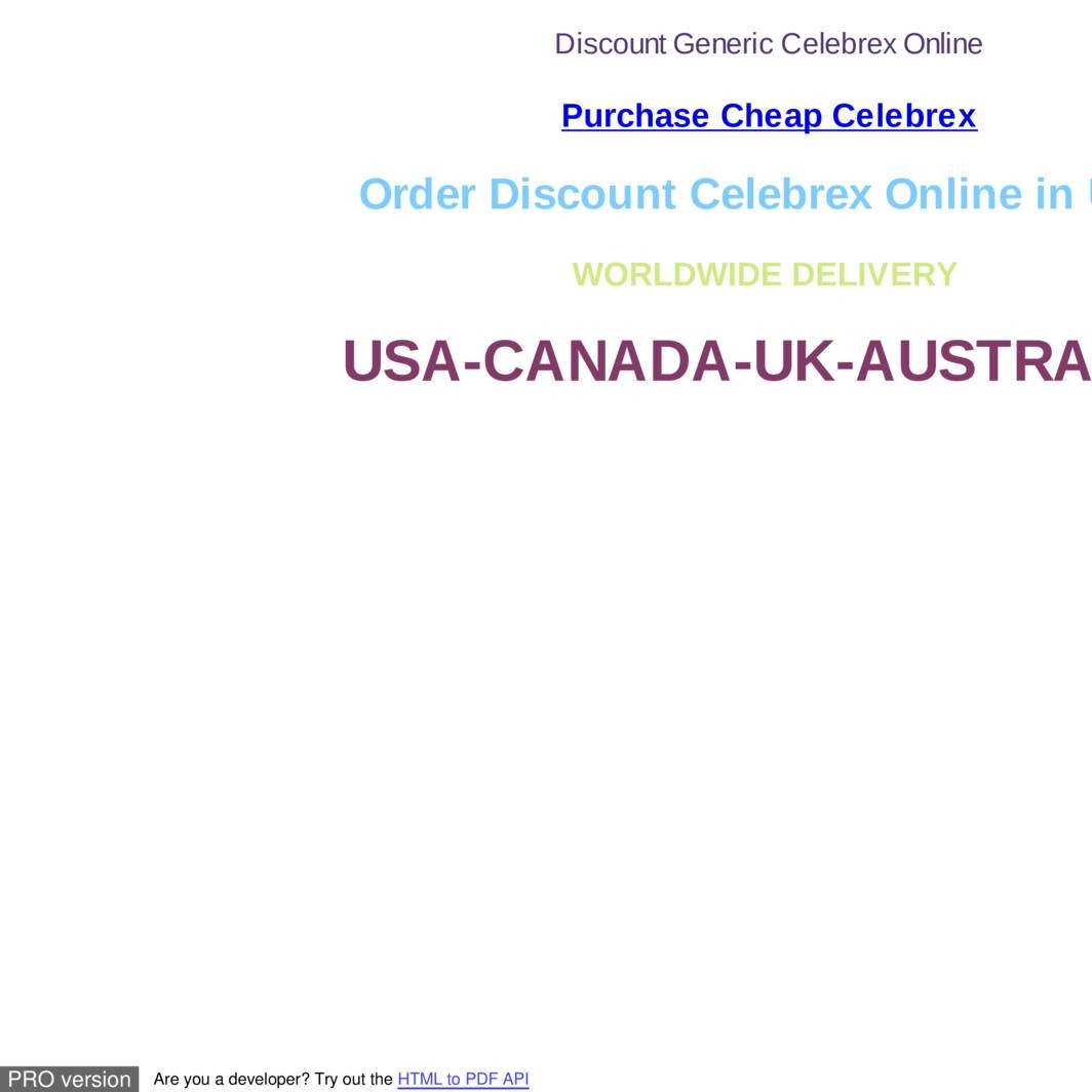 Order celebrex