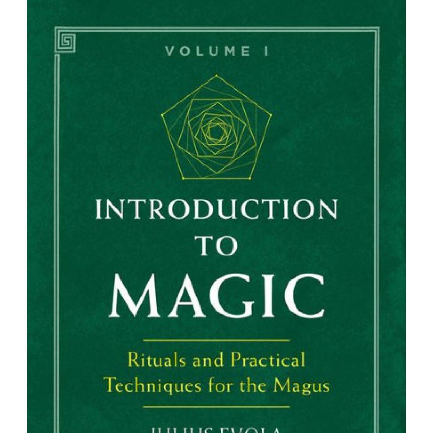 introduction to magic by julius evola