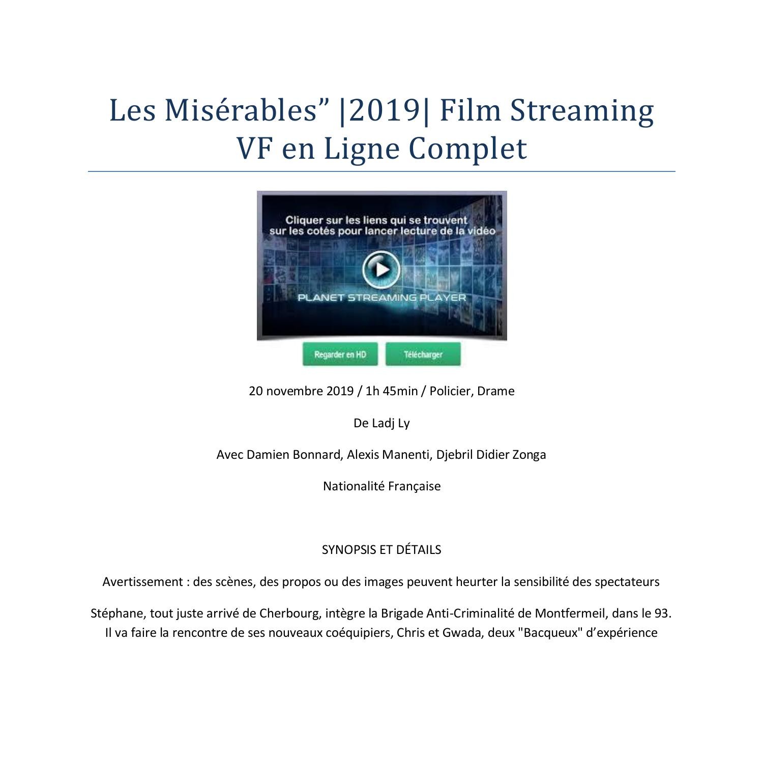 Voir Film Les Miserables [2019] Streaming Vf.pdf | DocDroid