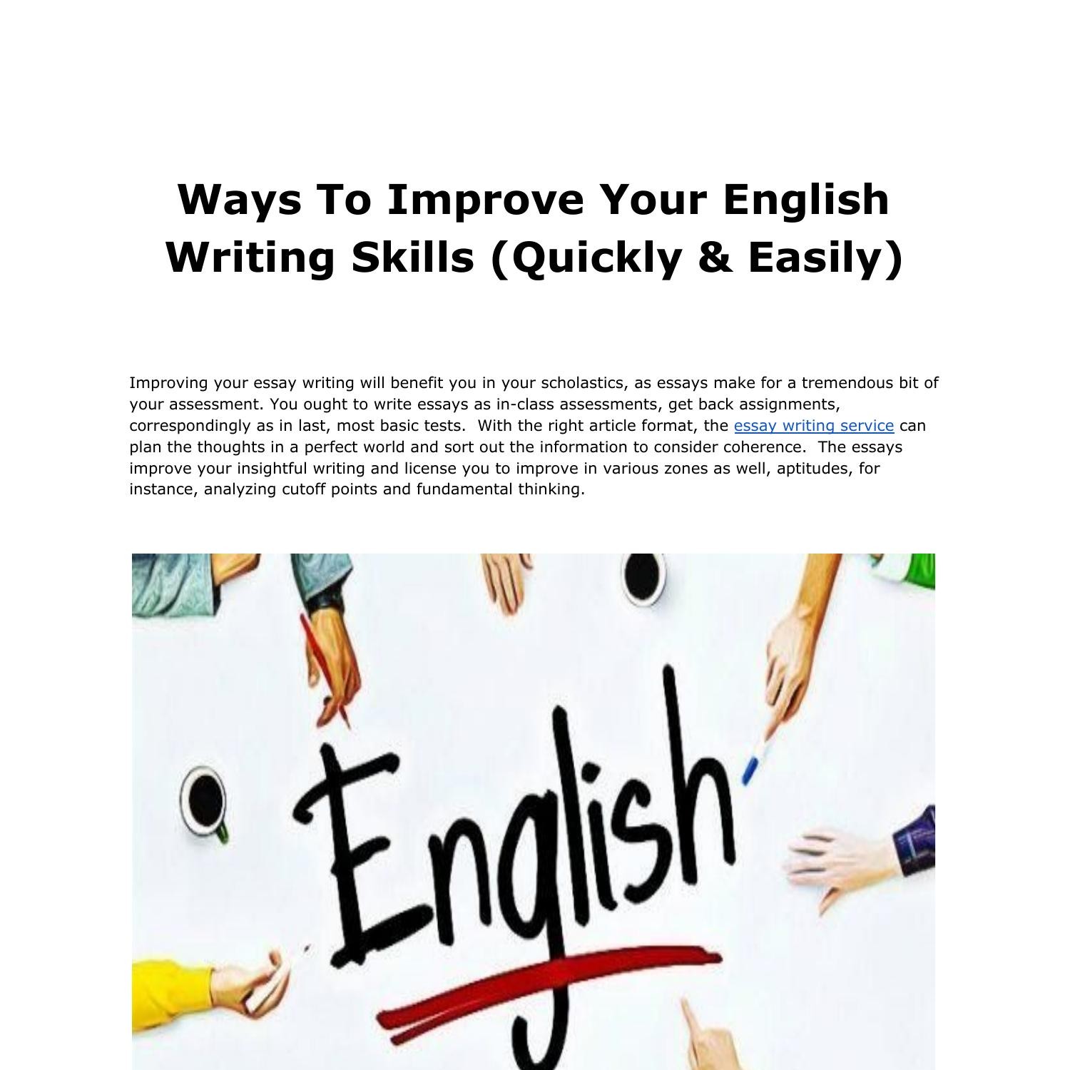 Ways To Improve Your English Writing Skills Quickly And Easily 1 Pdf