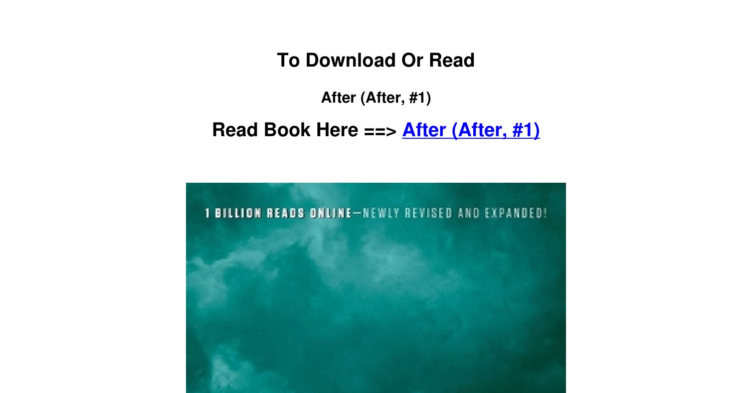 PDF Download After After 1 BY Anna Todd.pdf | DocDroid