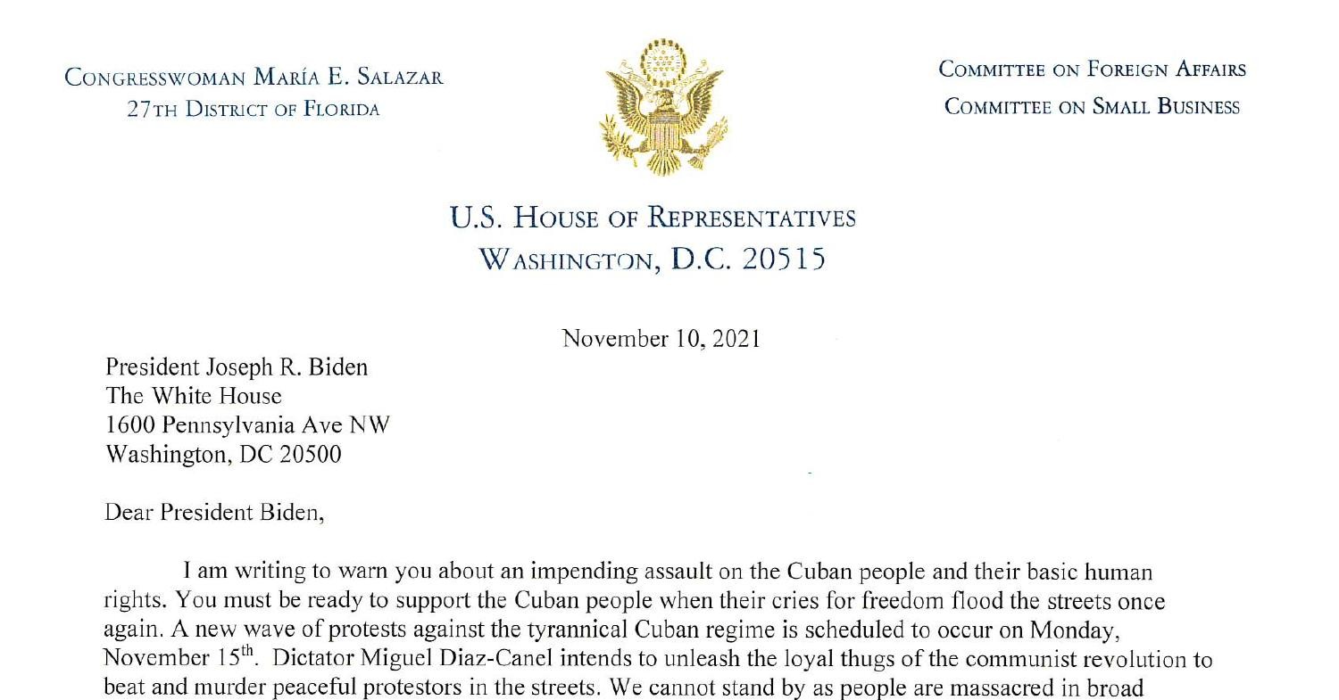 11.10.21 Salazar Cuba Internet Letter To President Biden.pdf | DocDroid