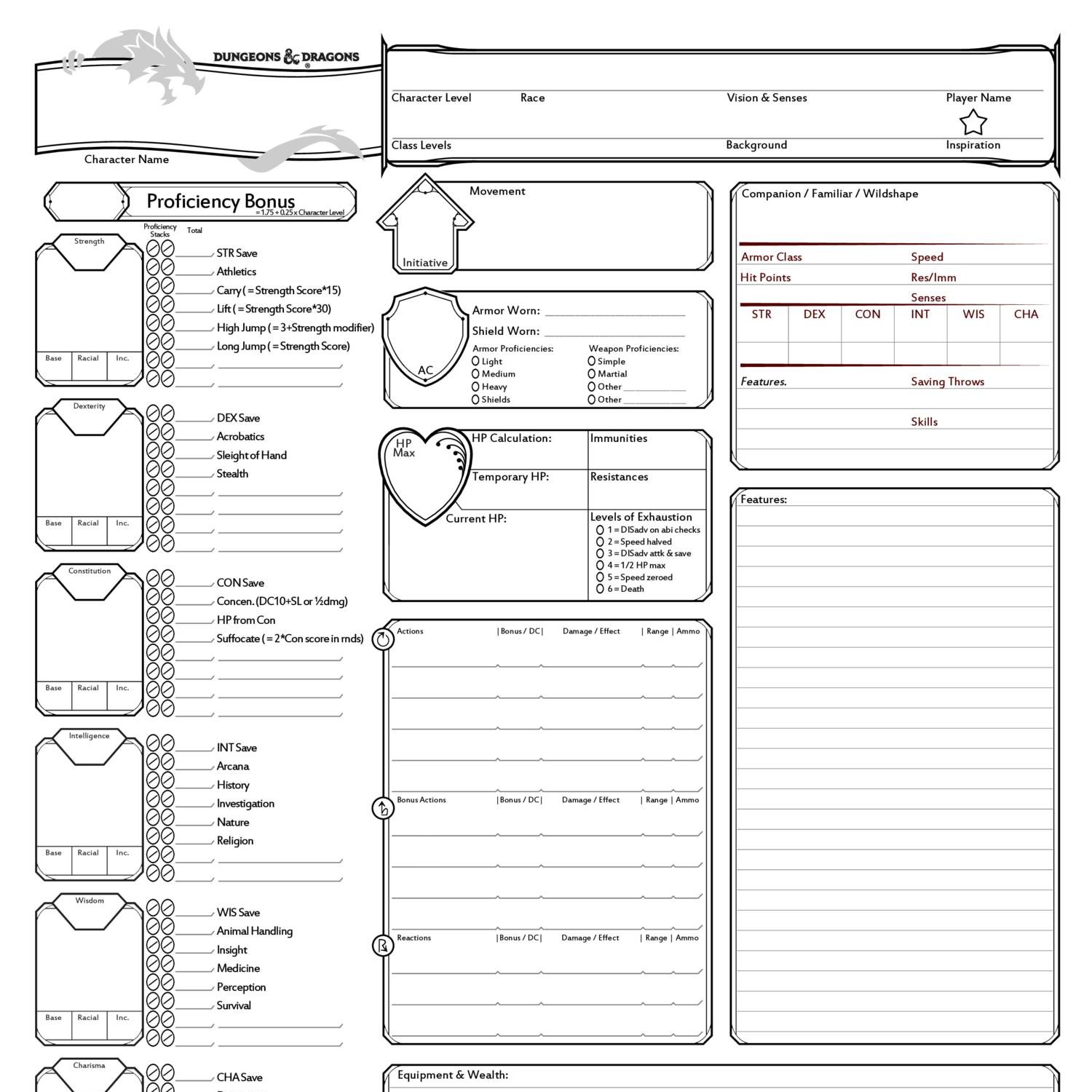 Bens Alternate Dnd 5e Character Sheet Porn Sex Picture