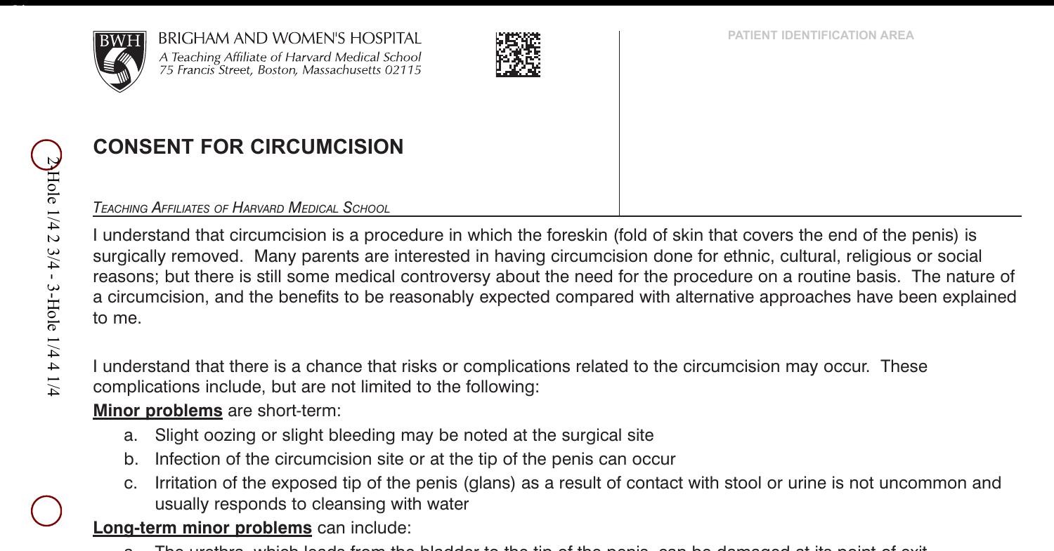 Circumcision Consent Formpdf Docdroid 8793