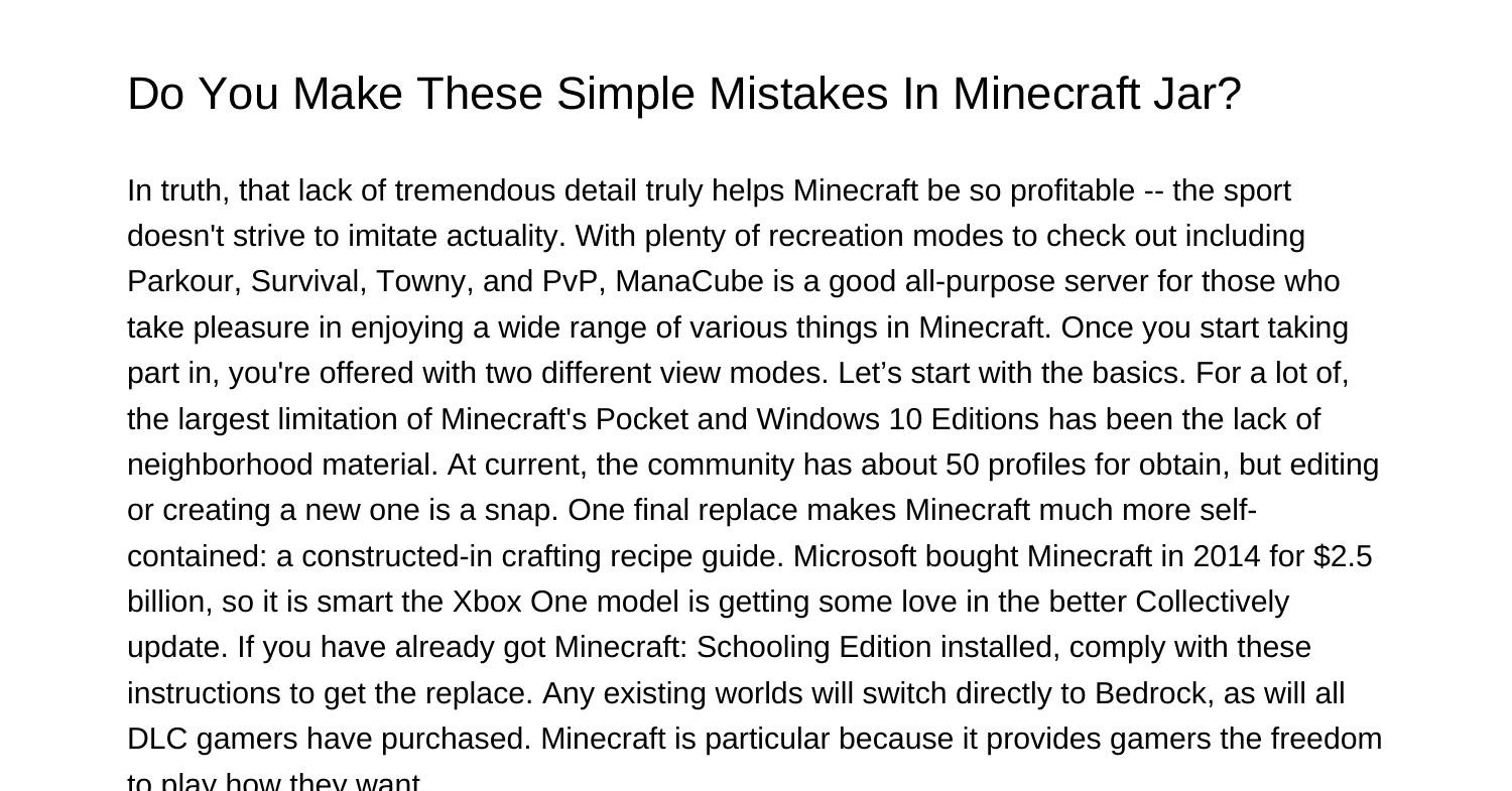 do-you-make-these-easy-mistakes-in-minecraft-jarcfuuo-pdf-pdf-docdroid