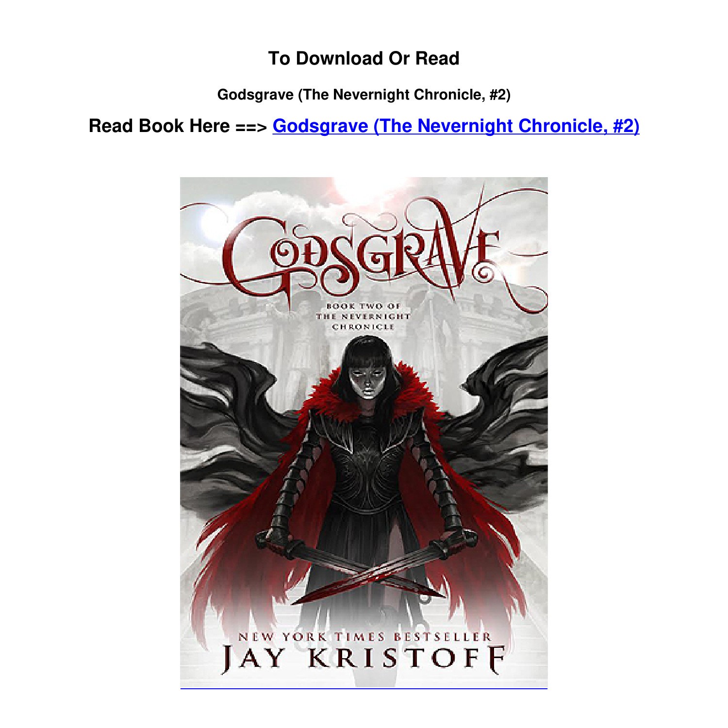 download PDF Godsgrave The Nevernight Chronicle 2 By Jay Kristoff.pdf ...