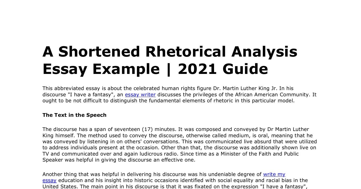 intro for rhetorical analysis essay