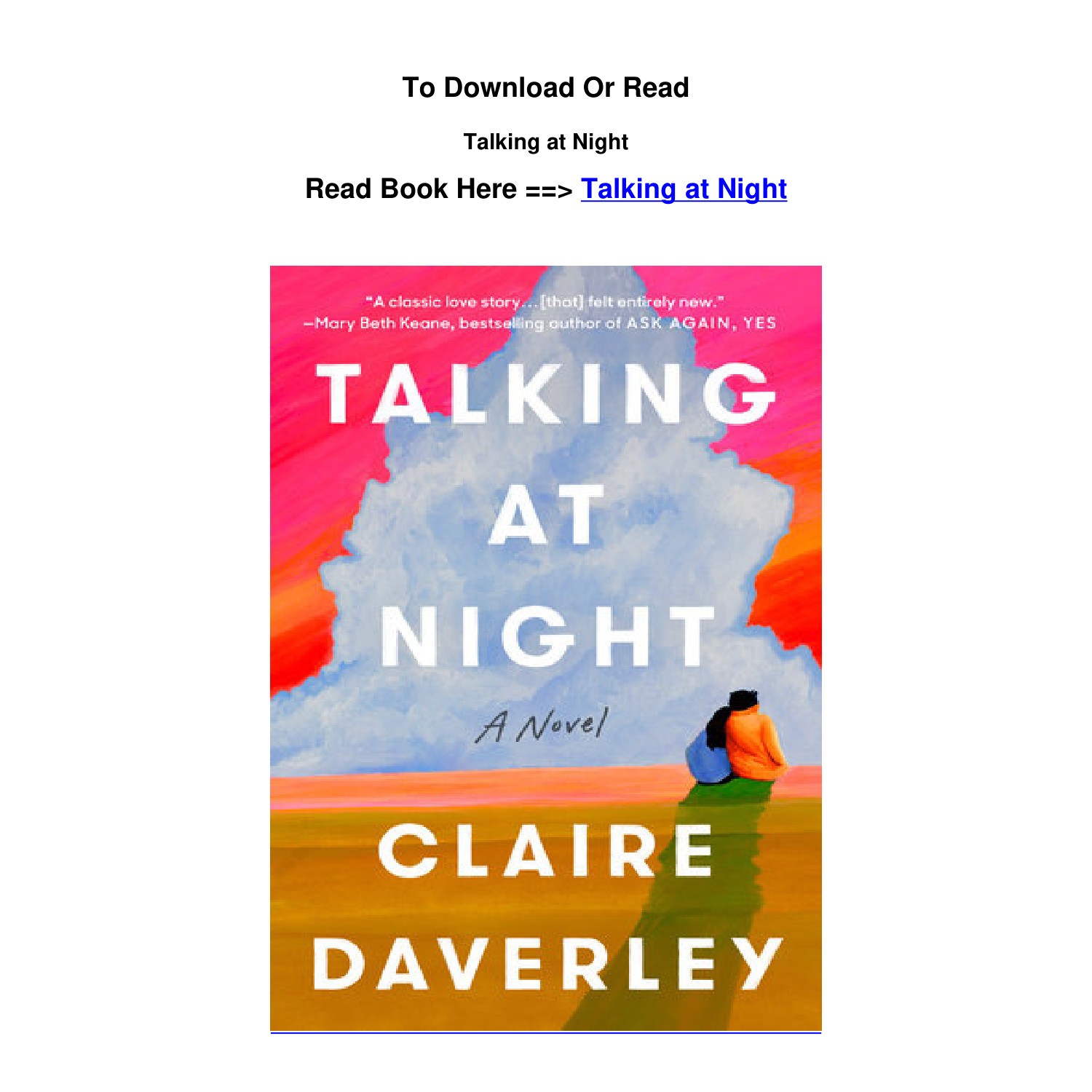 EPub Download Talking at Night By Claire Daverley.pdf | DocDroid