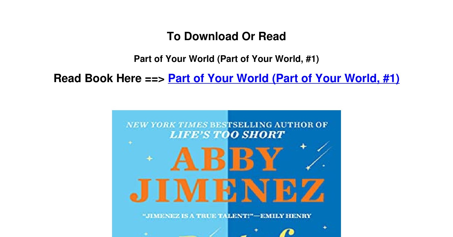 abby jimenez part of your world series epub