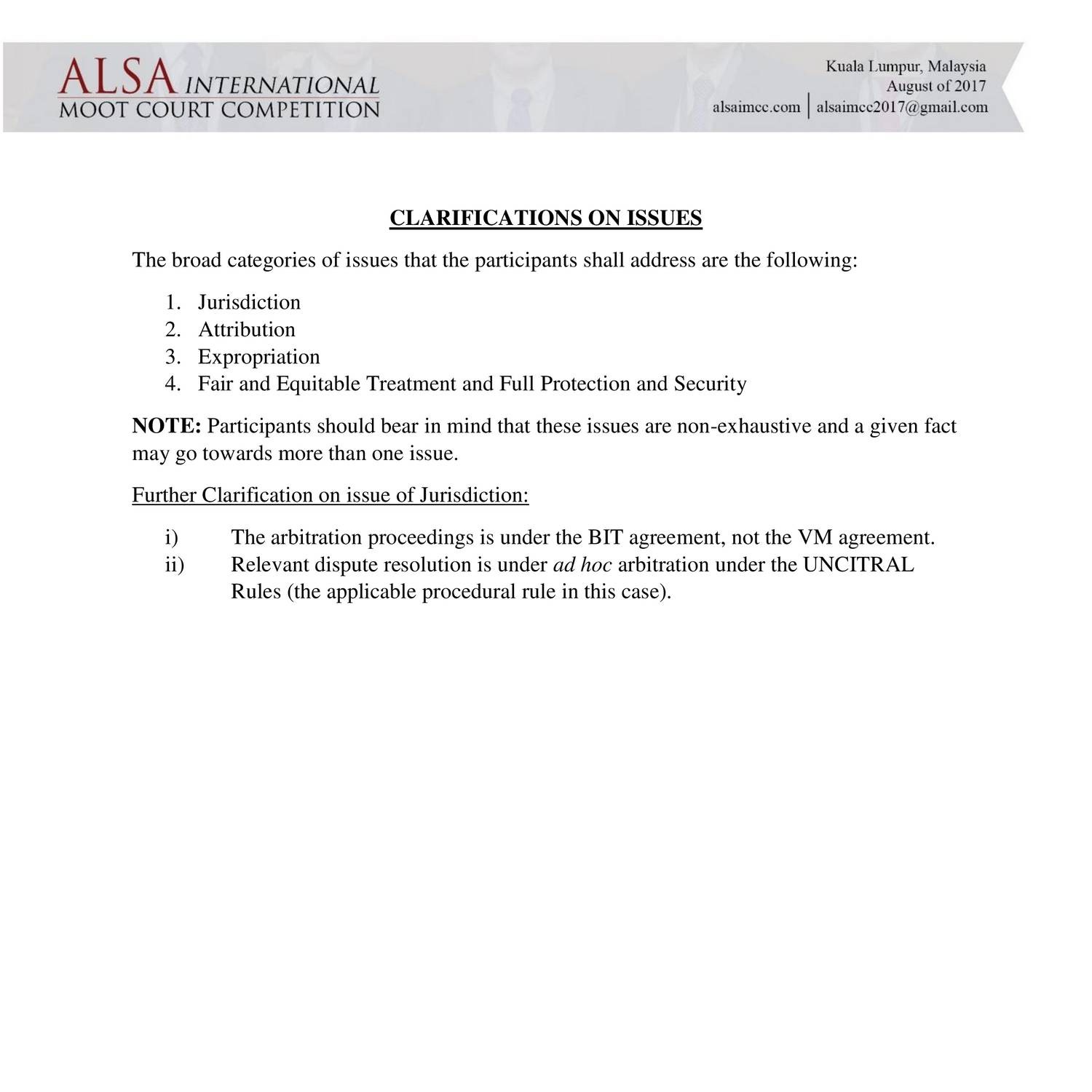 Letter Of Clarification Template