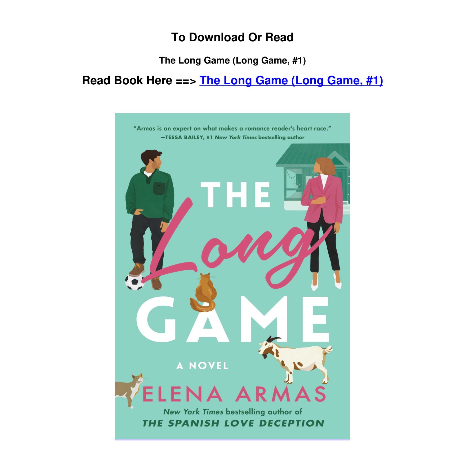 EPub Download The Long Game Long Game 1 By Elena Armas.pdf