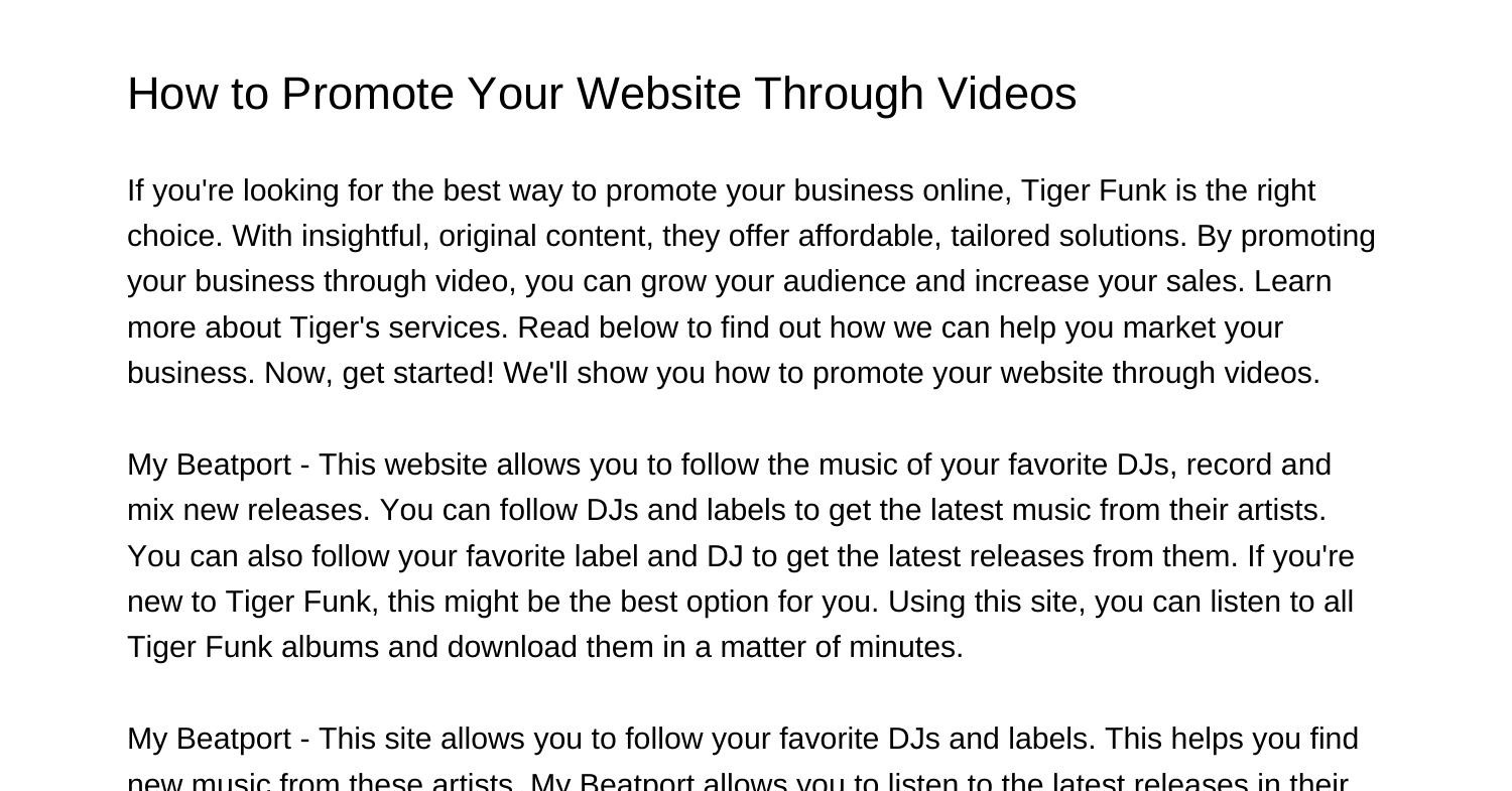 how-to-promote-your-website-through-videosdyepn-pdf-pdf-docdroid