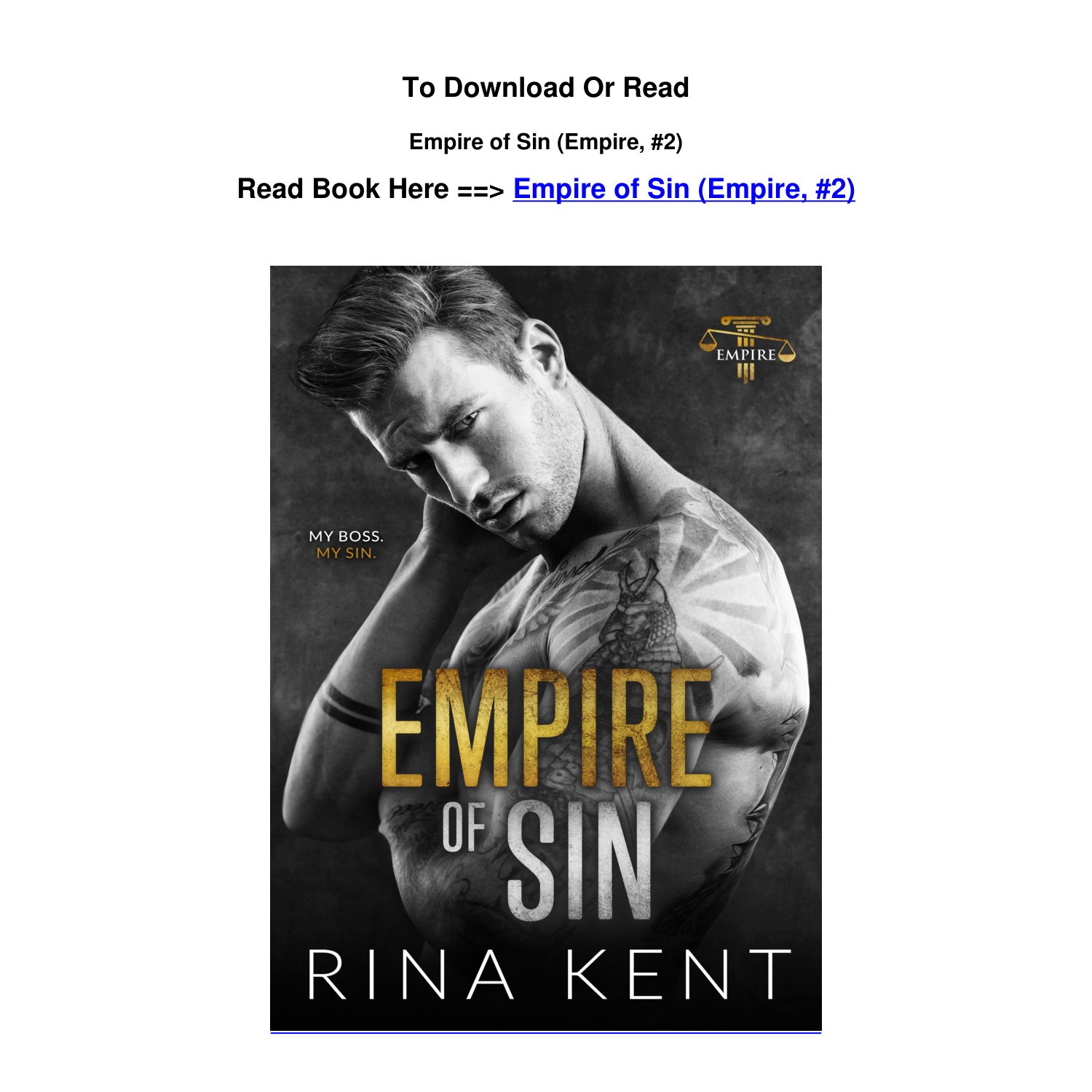 download epub Empire of Sin Empire 2 By Rina Kent.pdf | DocDroid