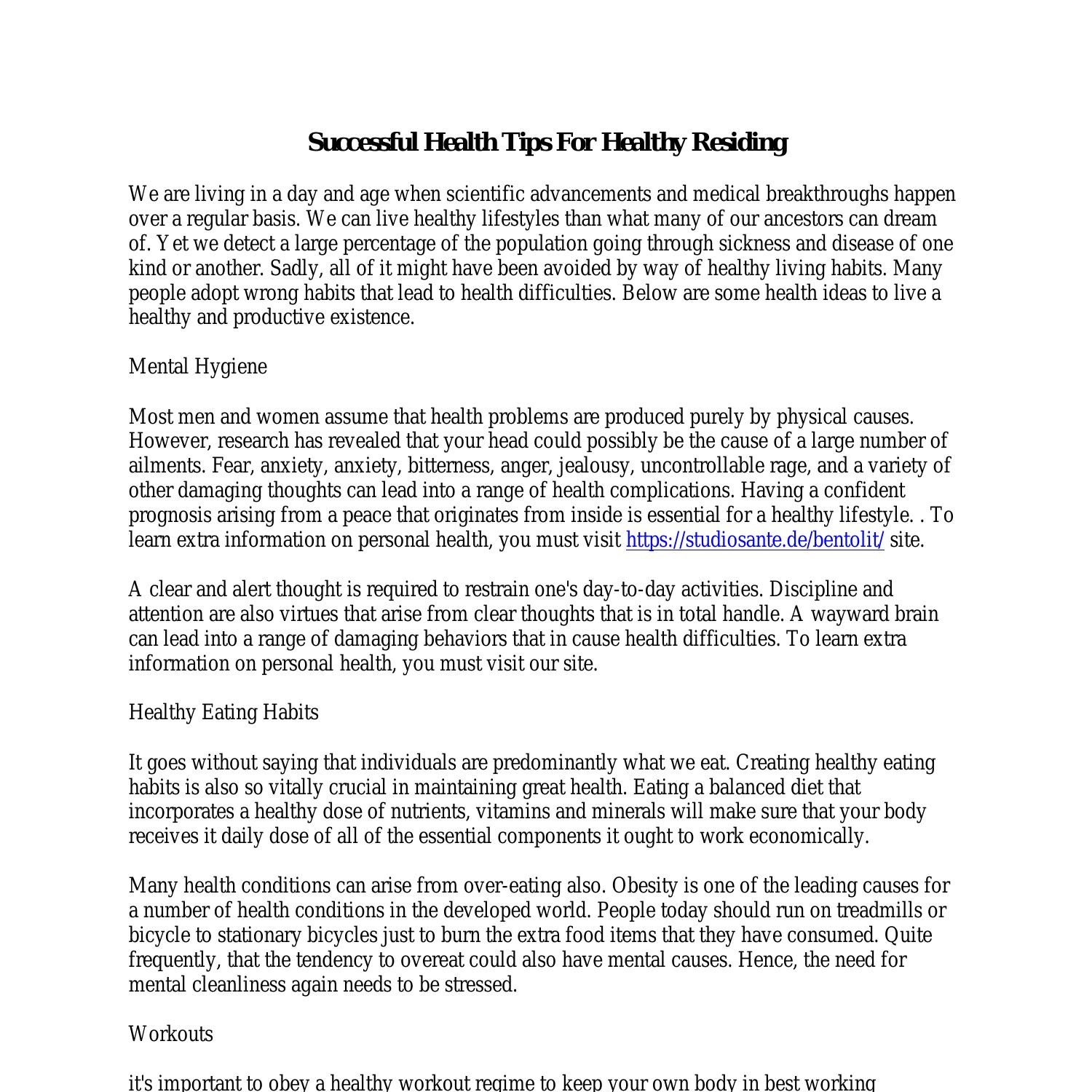 successful-health-tips-for-healthy-residing-pdf-docdroid