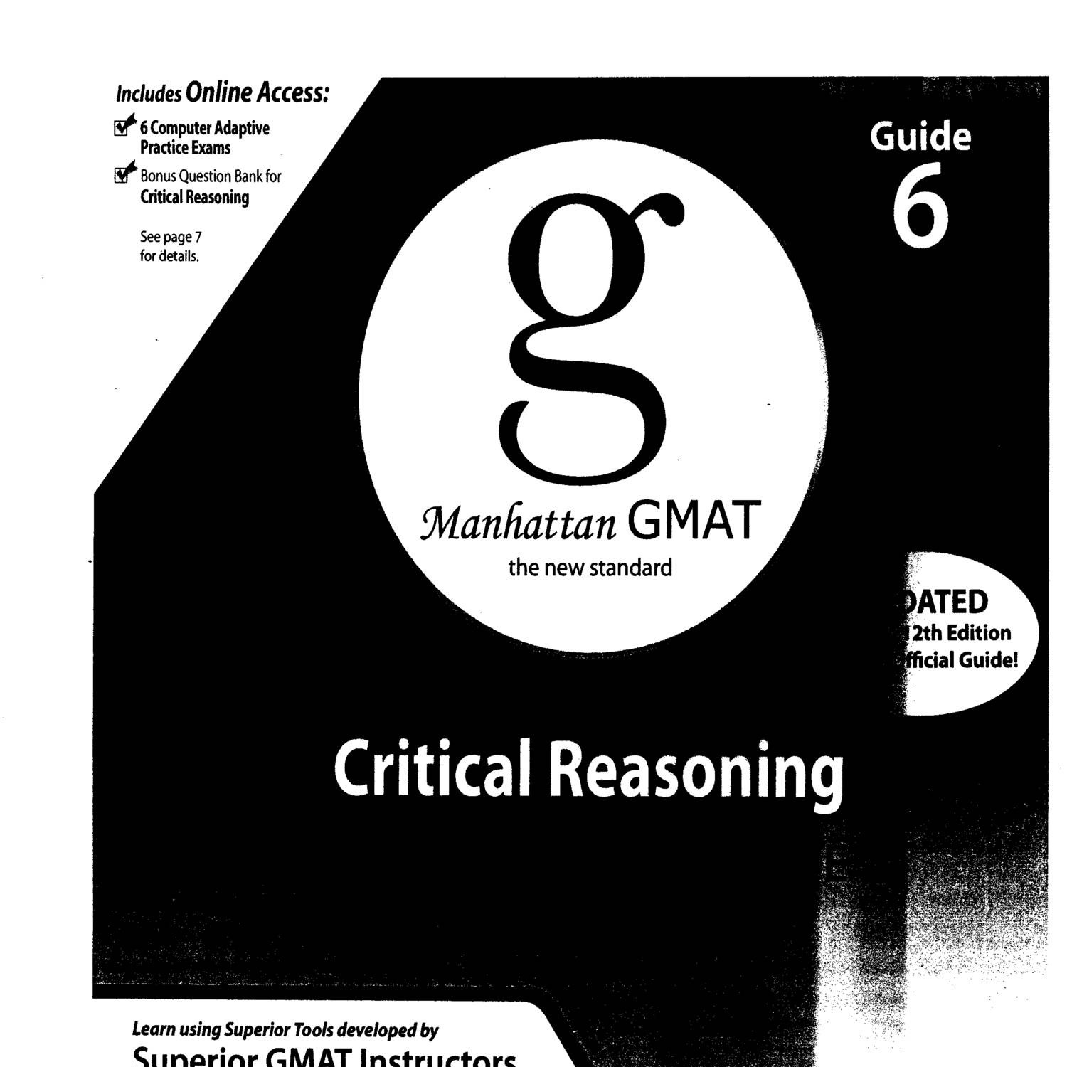 New GMAT Exam Answers